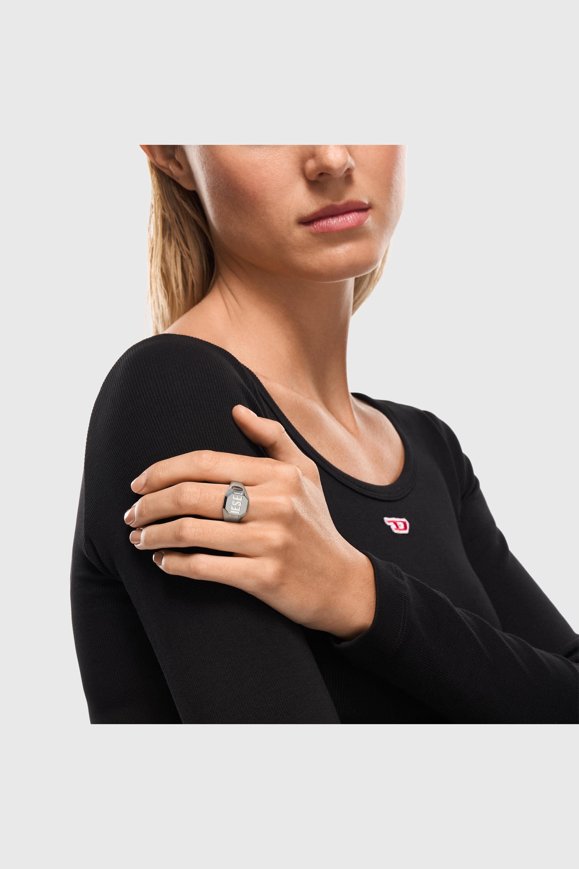 Diesel - DX1743040, Unisex Siegelring aus Edelstahl in Silber - 4