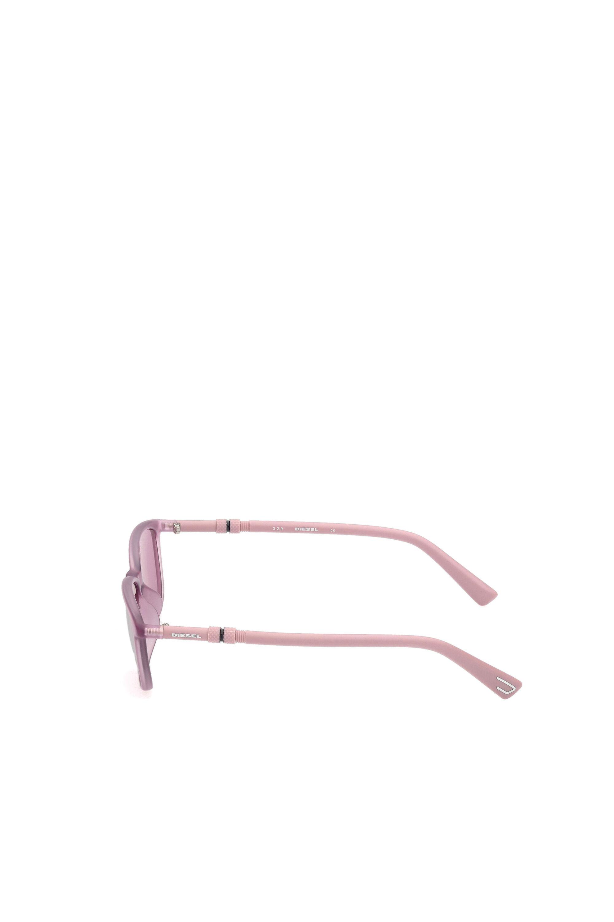 Diesel - DL0333, Damen Brille mit rechteckige Form in Rosa - 3
