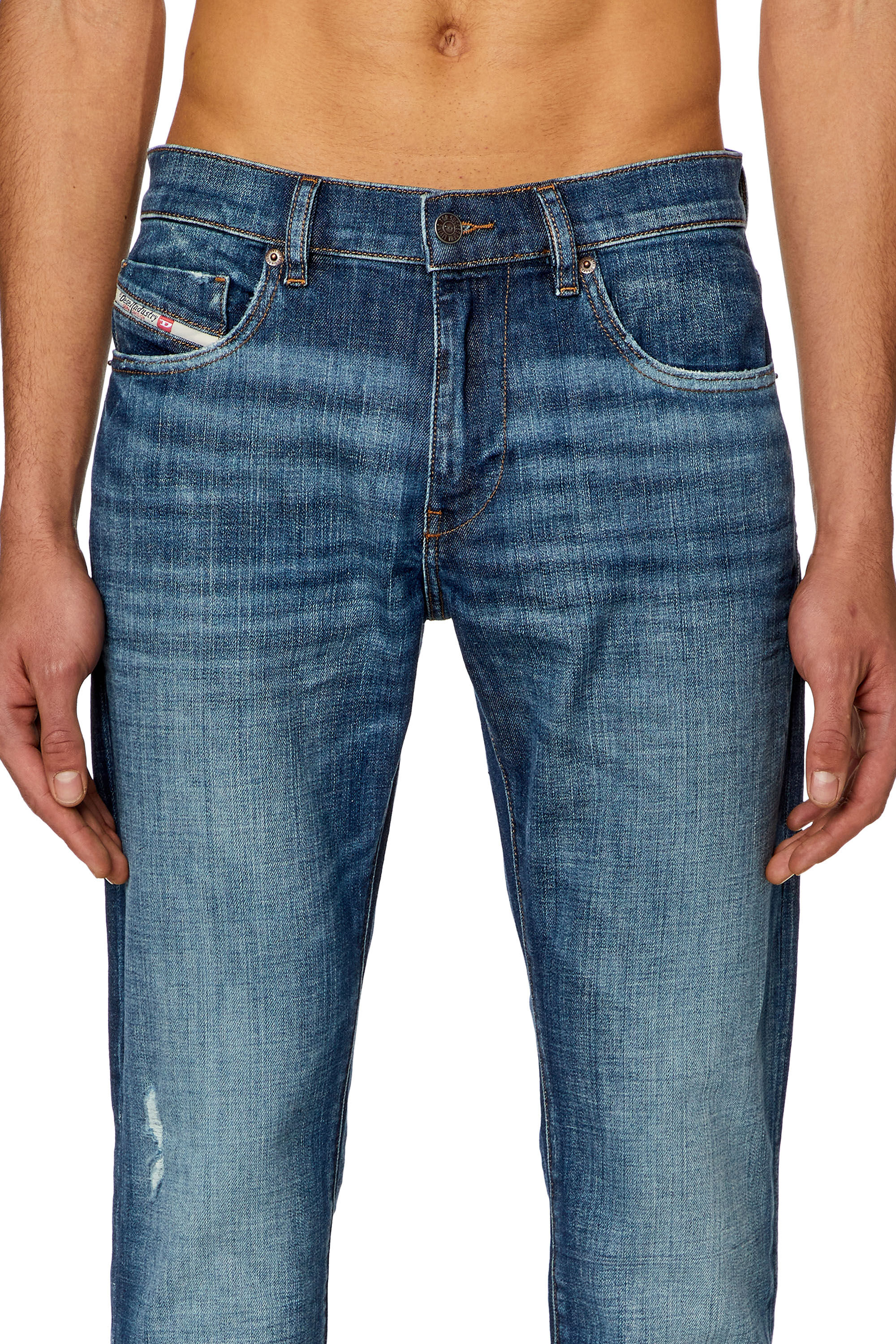 Diesel - Slim Jeans 2019 D-Strukt 0DQAE, Mittelblau - Image 5