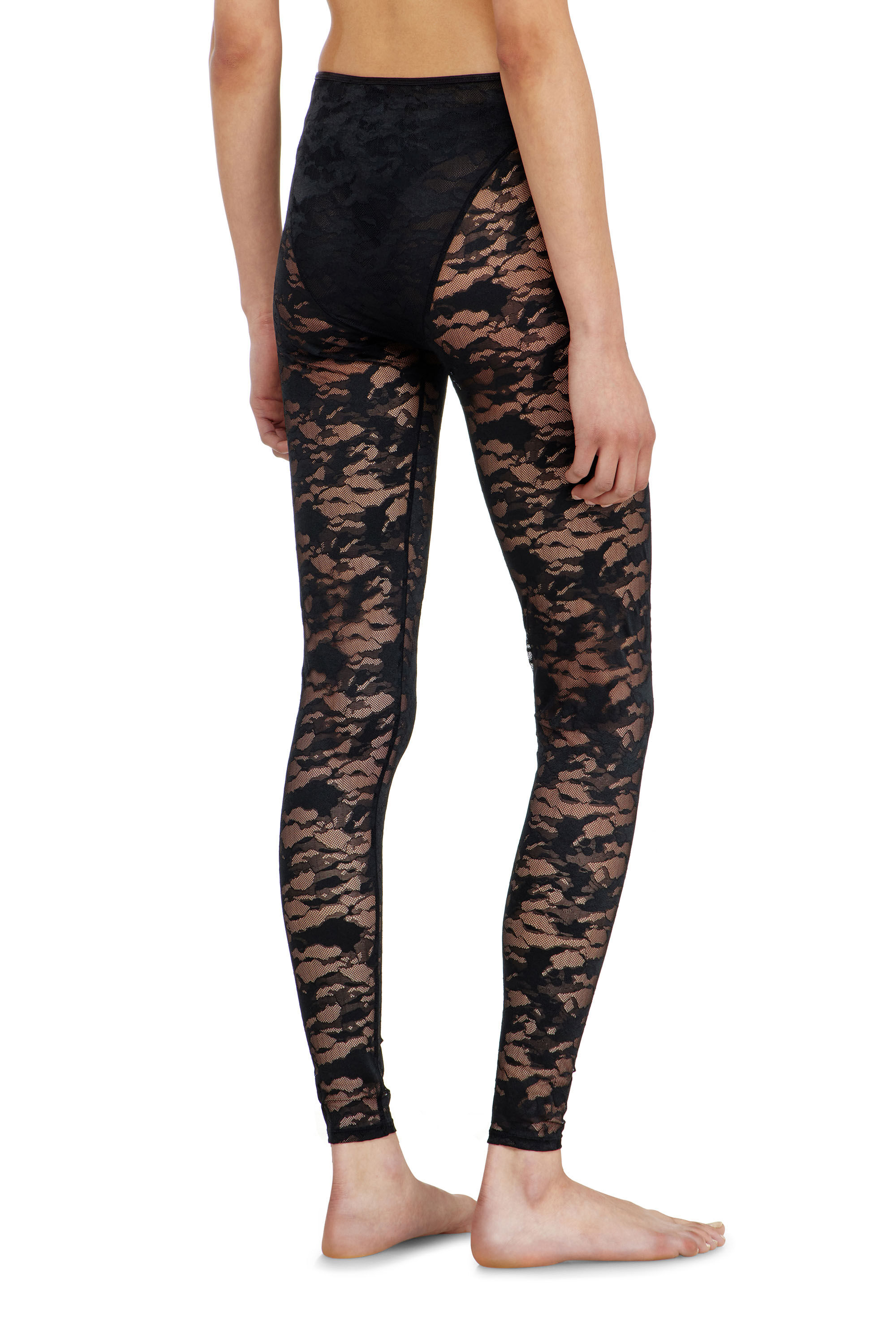 Diesel - HAYLEY-UTLT, Damen Leggings aus Nylon mit camouflage-Spitze in null - 3