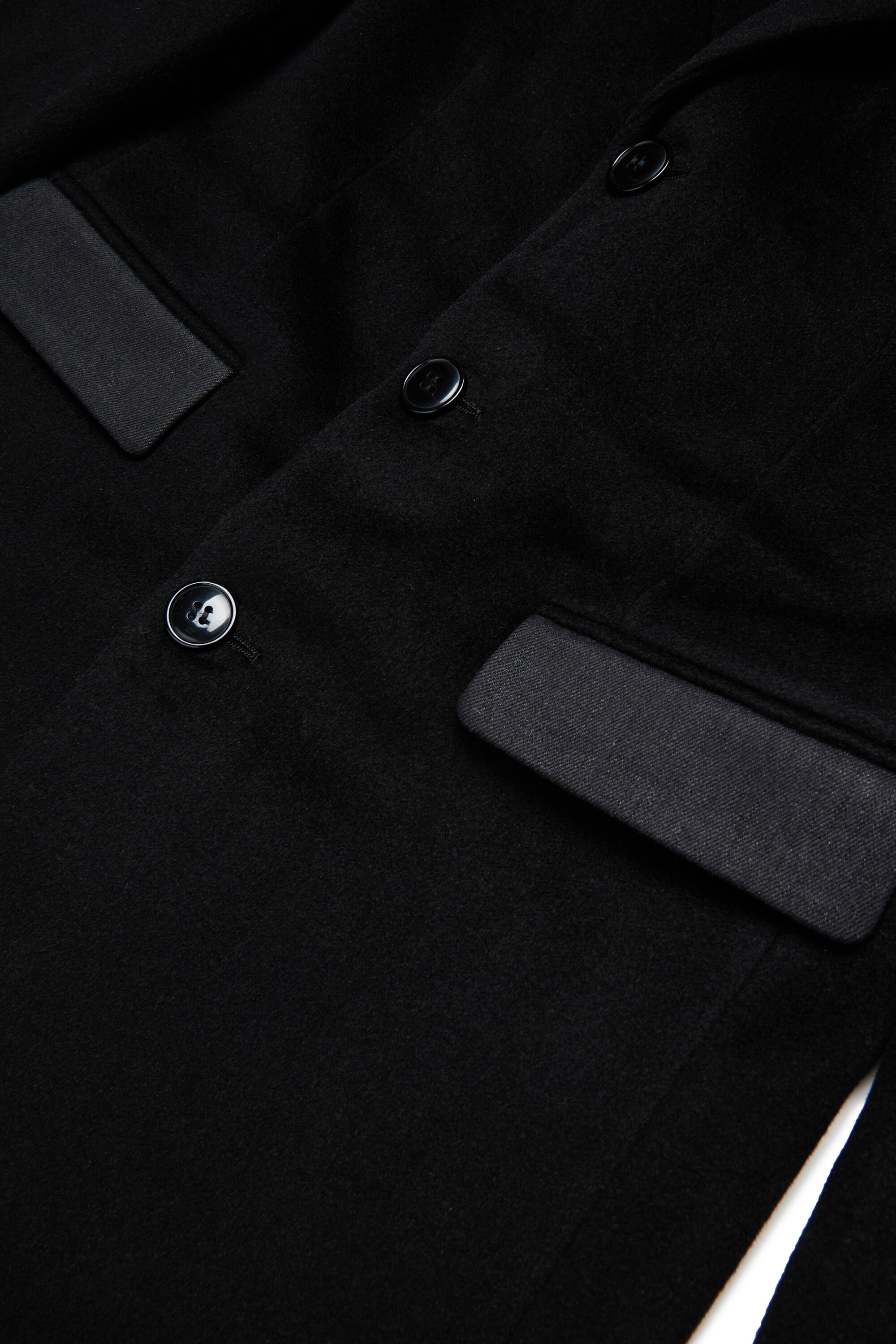 Diesel - JDERRIS, Herren Jacke aus Wolle mit kontrastierenden Details in Schwarz - 4
