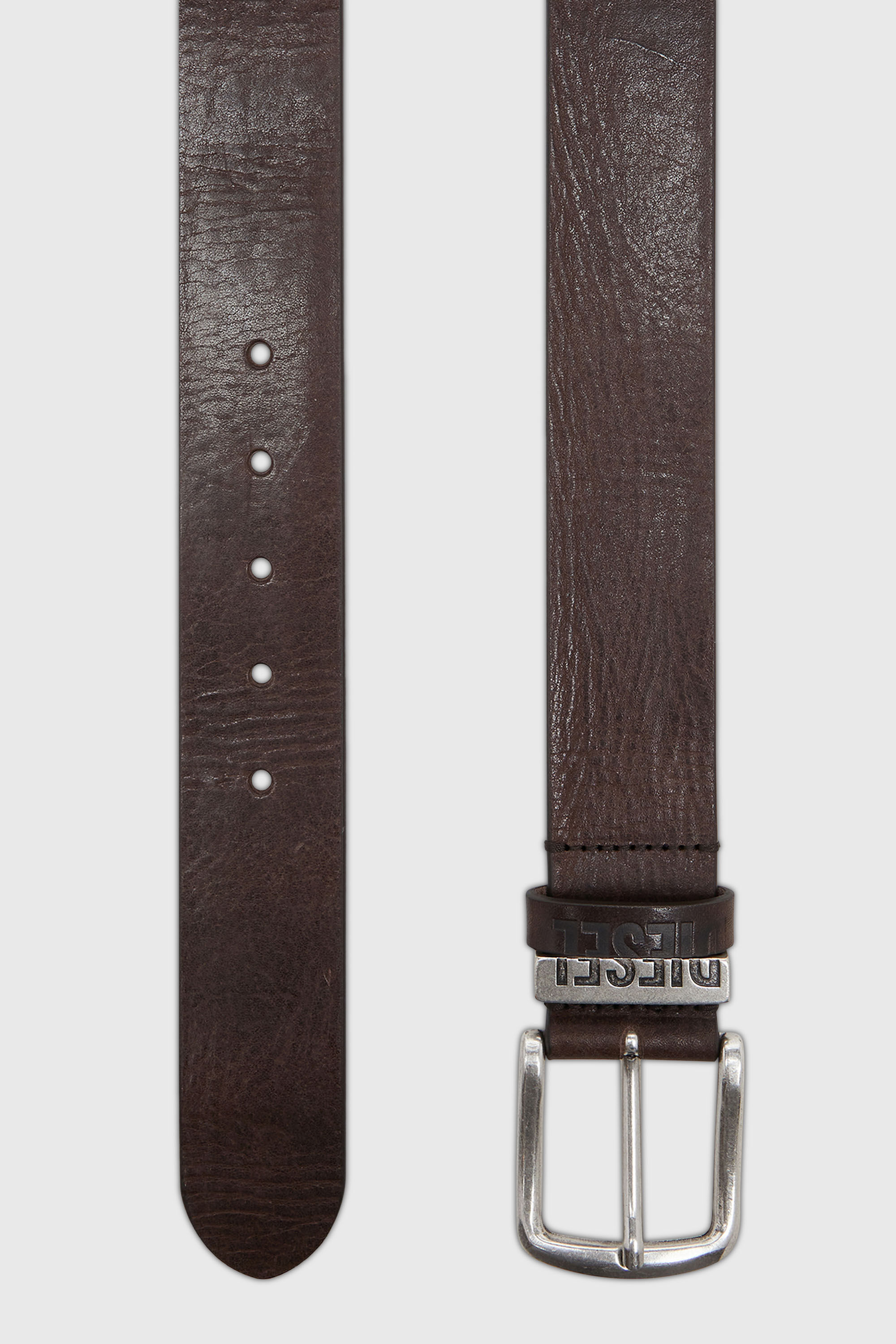 Diesel - B-VISIBLE, Herren 3.9cm G&uuml;rtel mit Kontrastschlaufen in Braun - 2