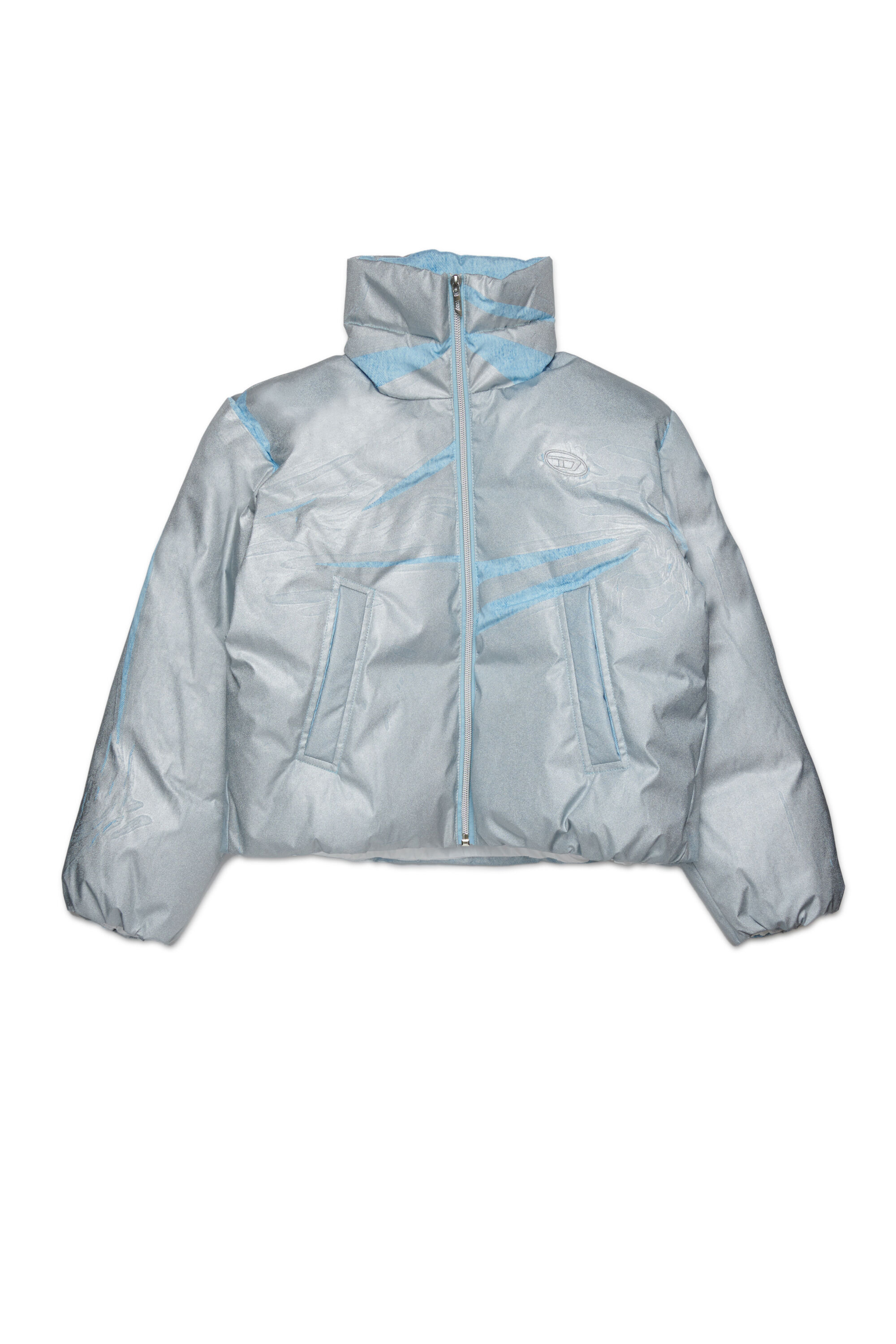 Diesel - JWHIMSY, Damen Jacke mit Frontreißverschluss in Hellblau - 1