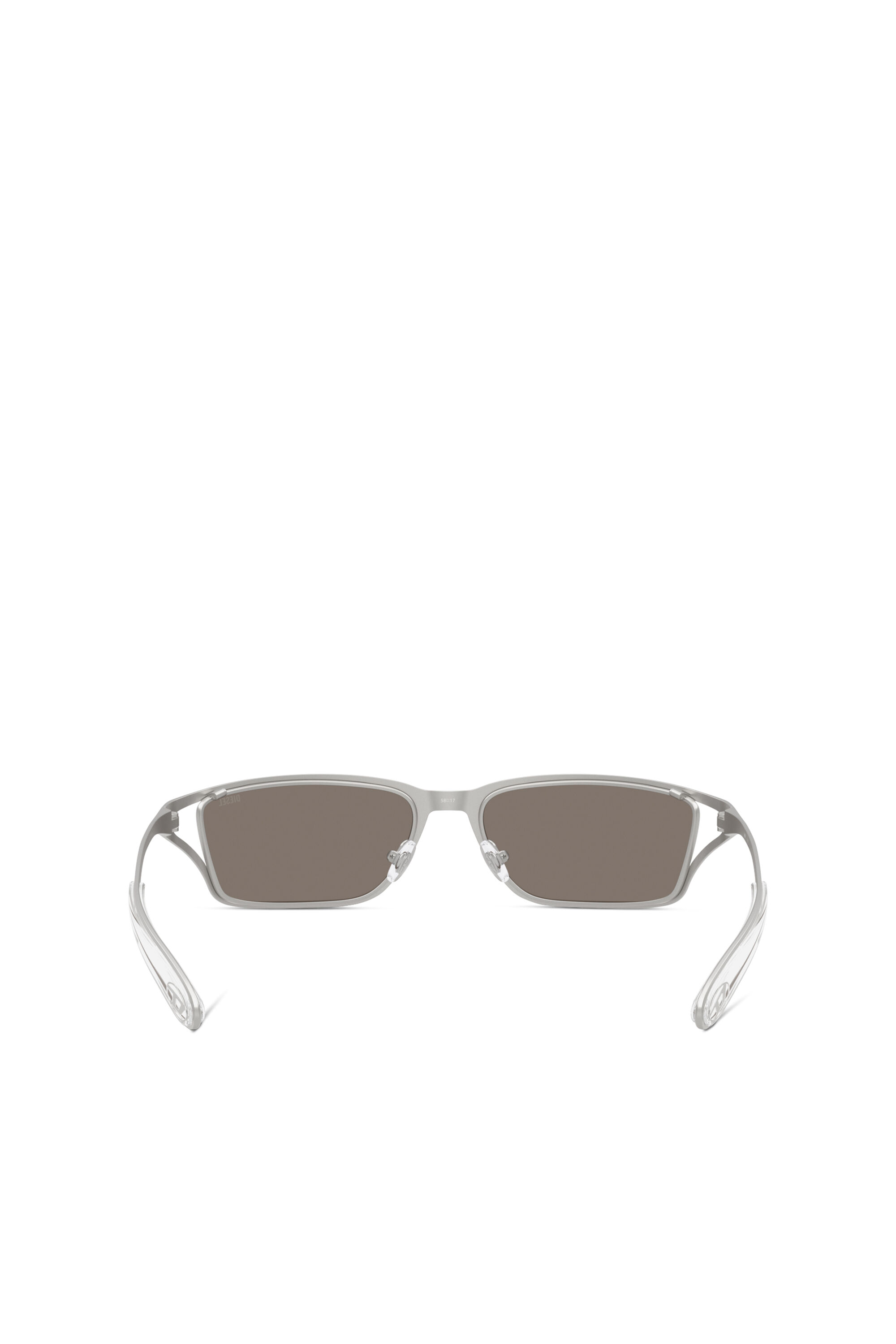 Diesel - 0DL1015, Unisex Rechteckige Sonnenbrille in Grau - 3