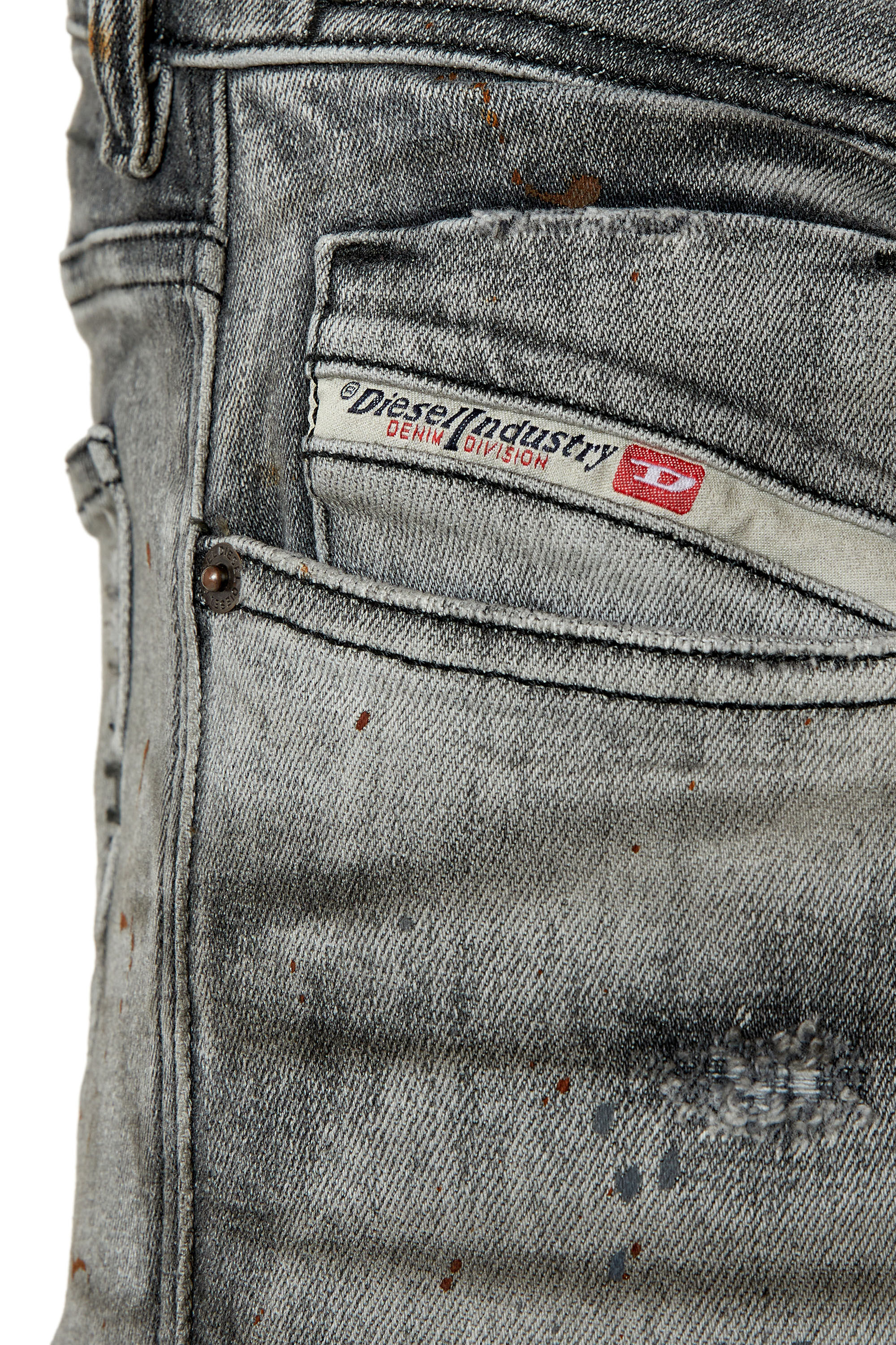 Diesel - Herren Skinny Jeans 1979 Sleenker 09E70, Schwarz/Dunkelgrau - 5
