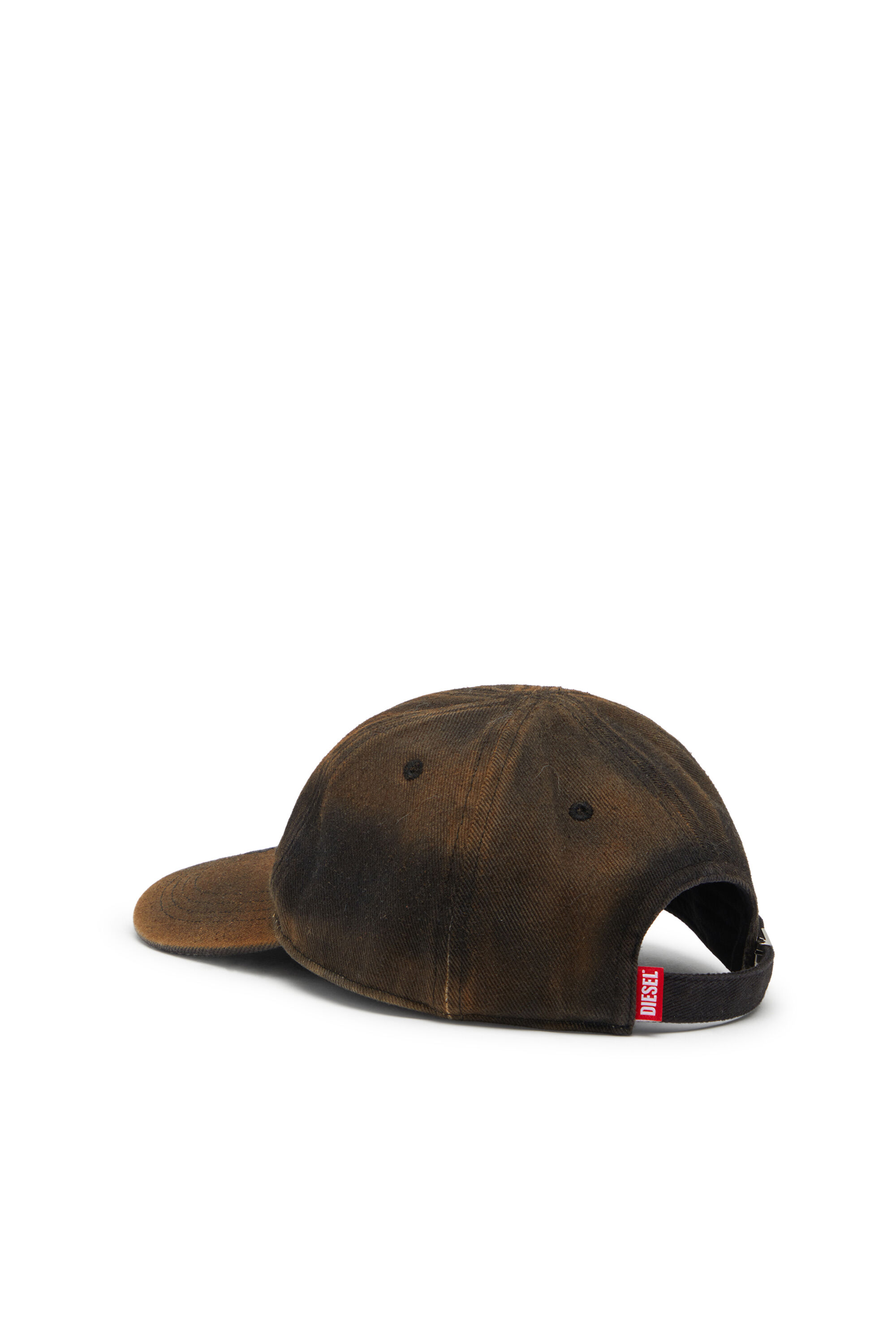 Diesel - C-SELGOT, Herren Baseballkappe aus Baumwoll-Twill mit Used-Effekt in Braun - 2