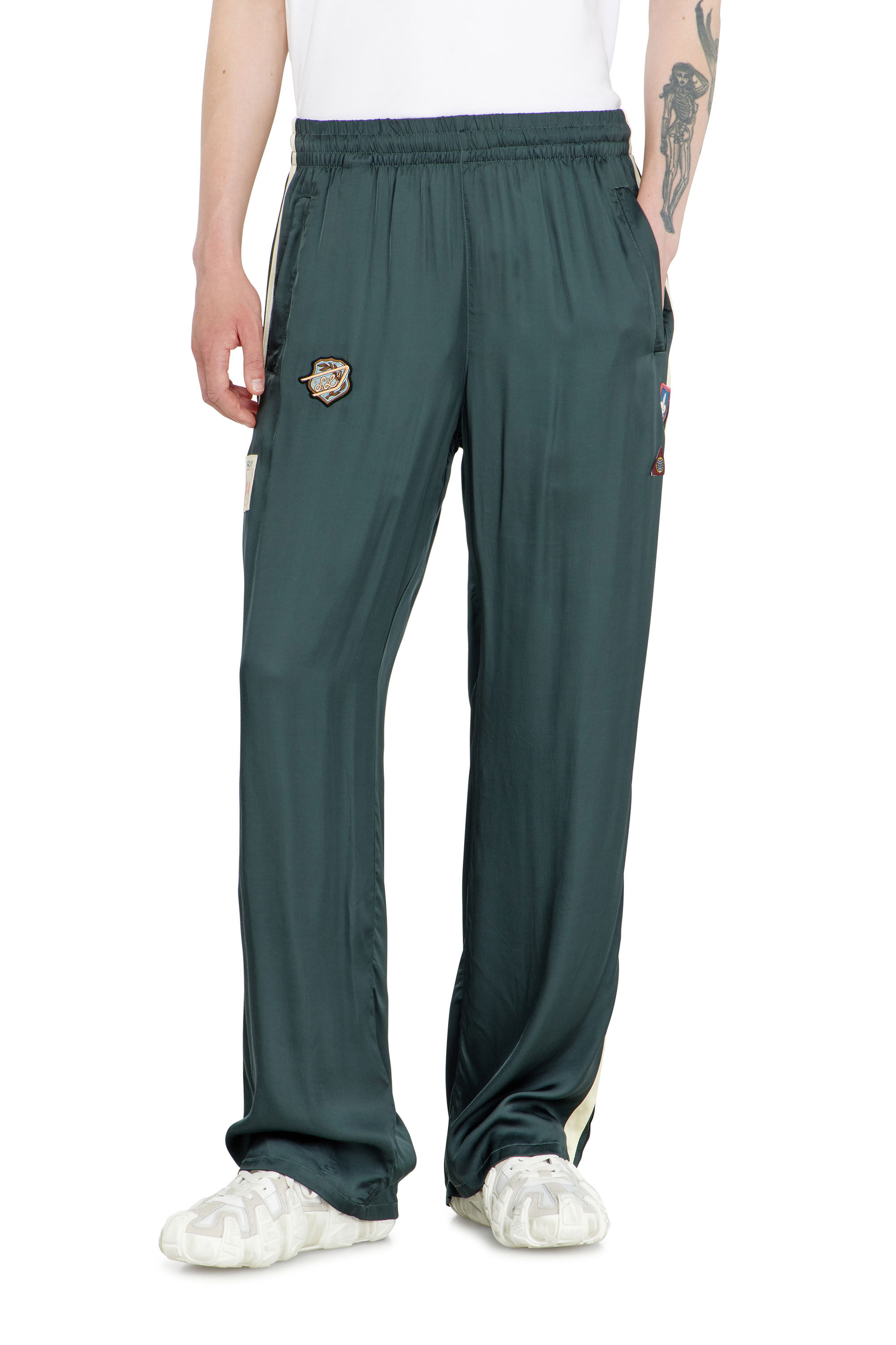 Diesel - P-ANNU, Herren Satinhose mit patches in null - 3