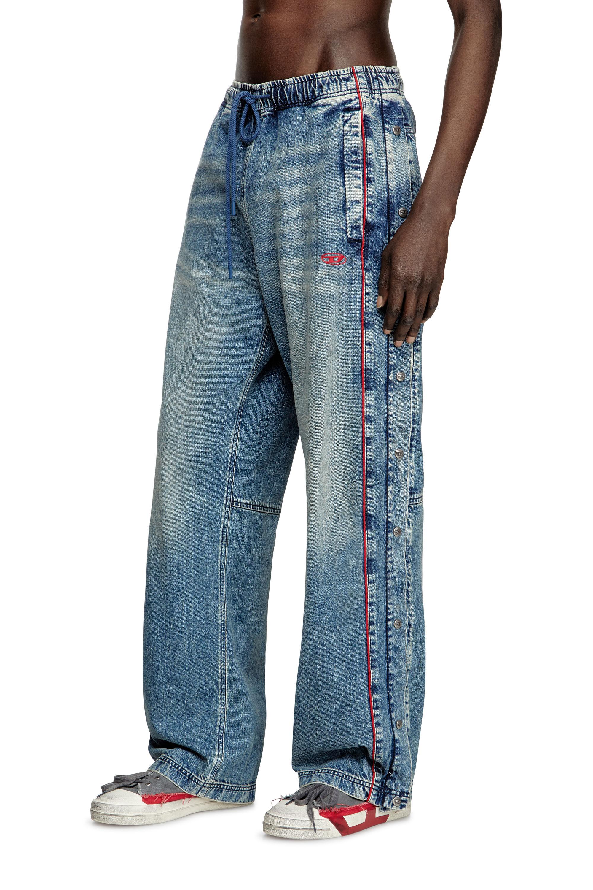 Diesel - Unisex Relaxed Jeans D-Axfor 0ABCP, Mittelblau - 3