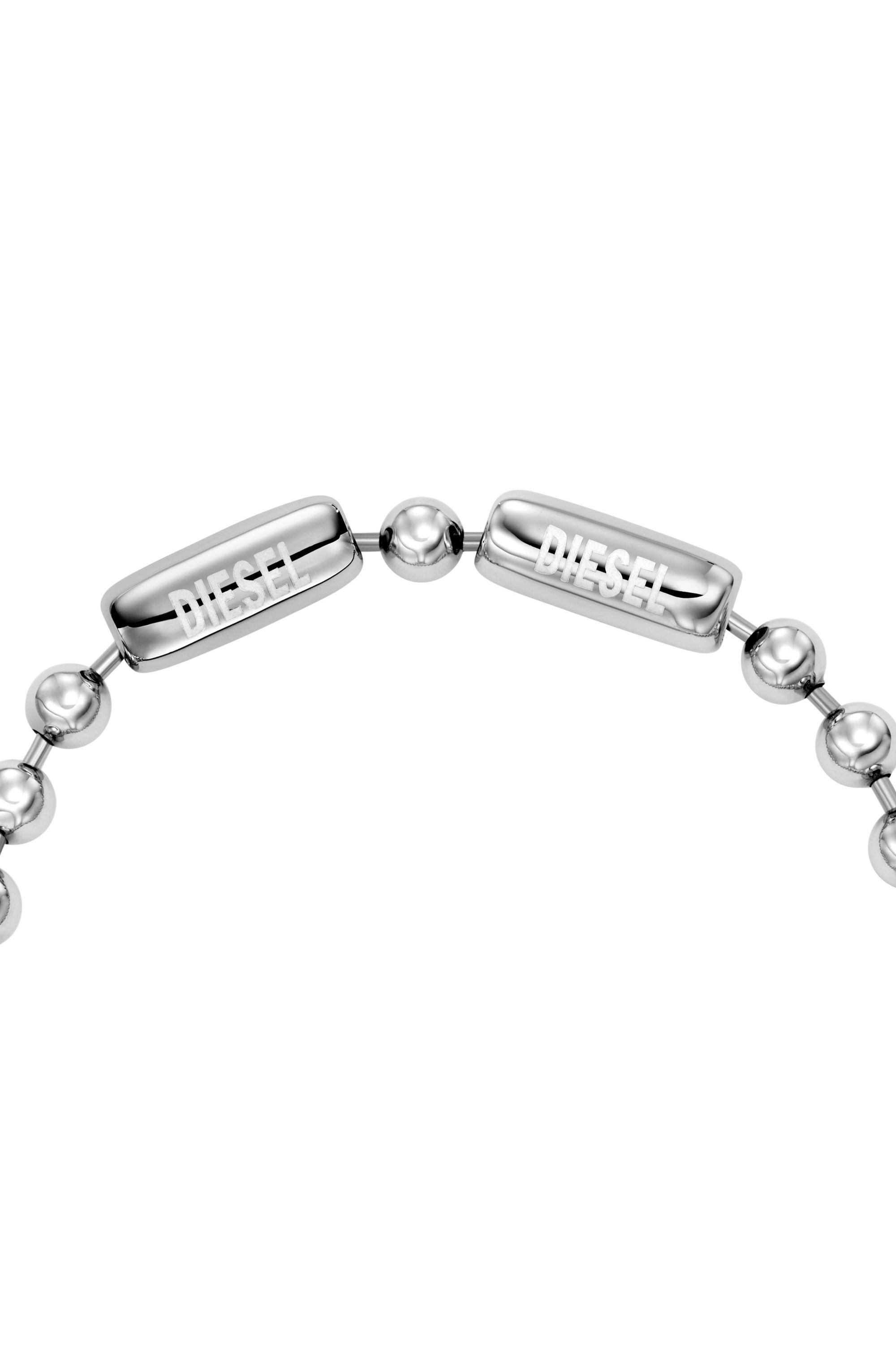 Diesel - DX167540 JEWELLERY, Unisex Armband mit Edelstahlkette in Silber - 2
