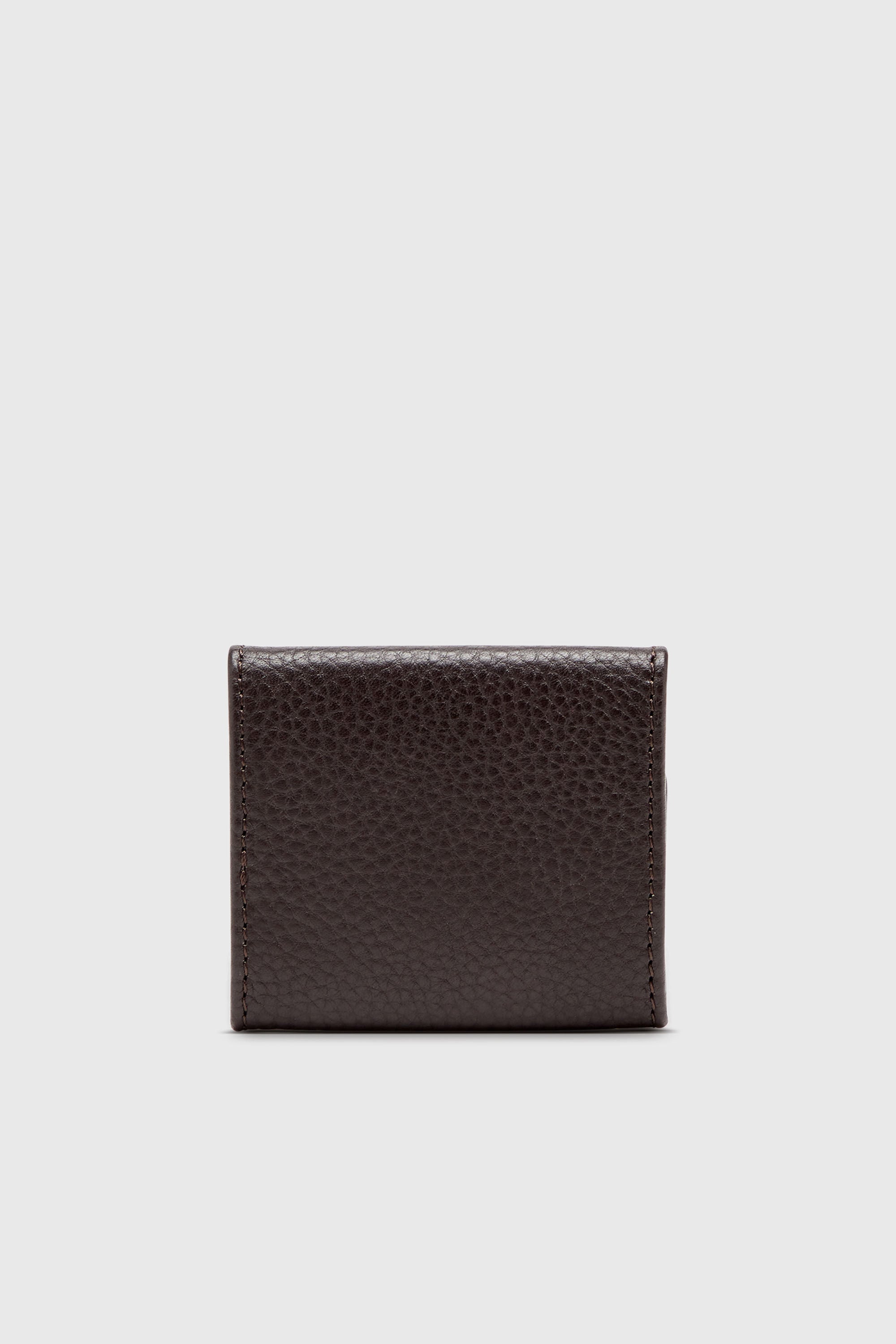 Diesel - HISSU EVO COIN CASE, Herren M&uuml;nzetui aus genarbtem Leder in Dunkelbraun - 2