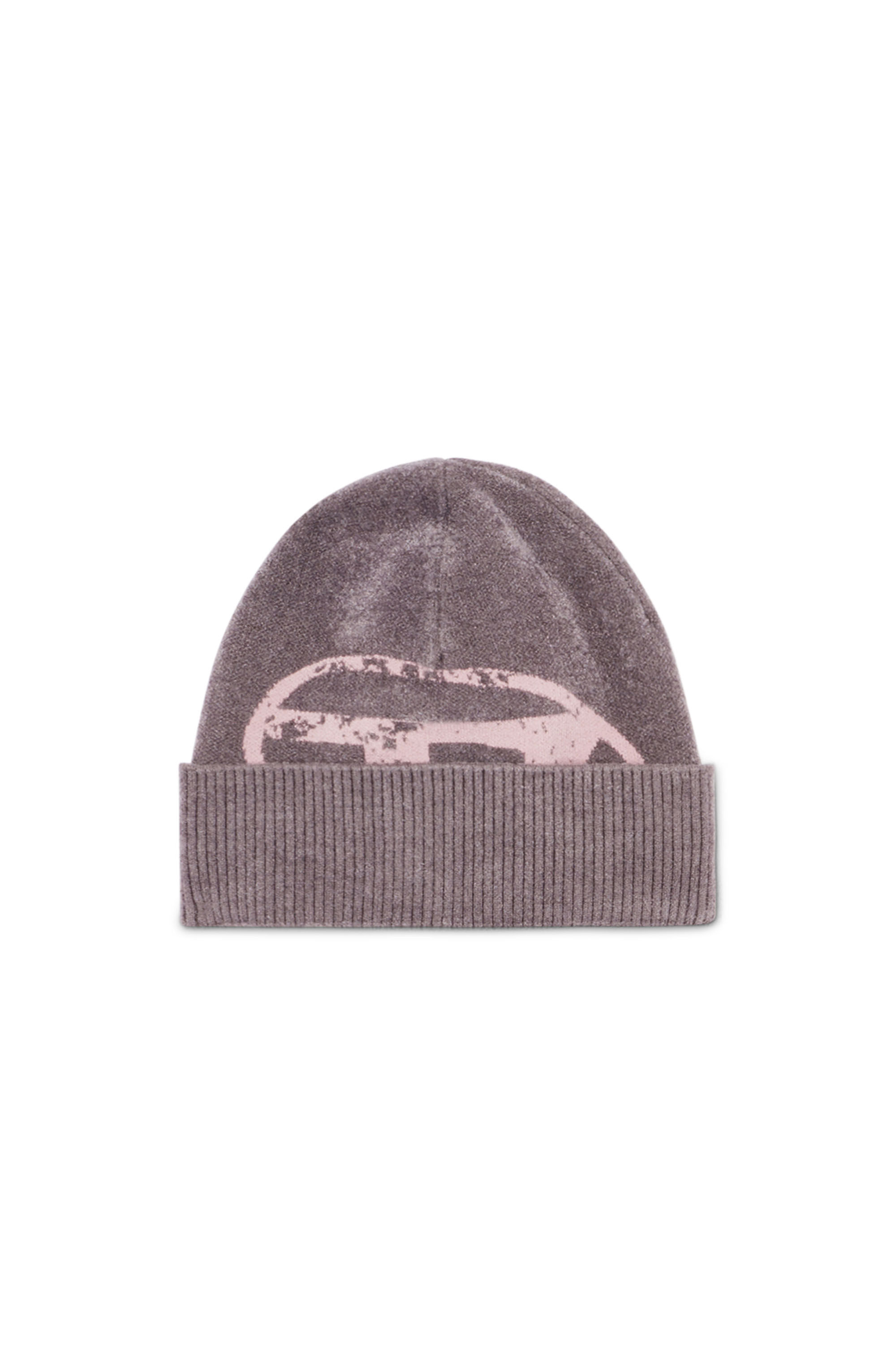 Diesel - K-URIUS, Unisex Beanie mit Oval D-Logo in vielgetragener Optik in Violett - 1