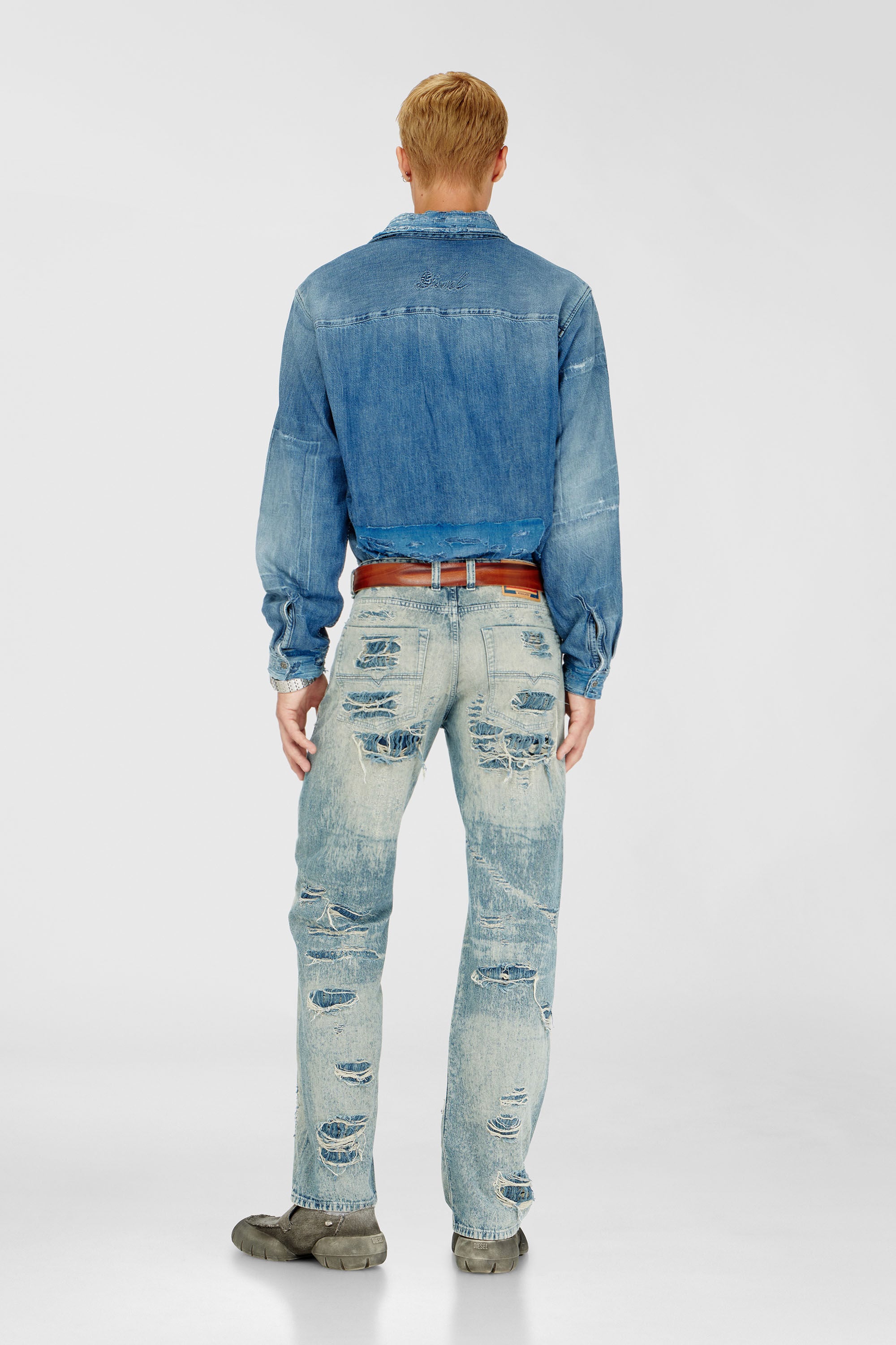 Diesel - Herren Relaxed Jeans 1980 D-Eeper 068YM, Mittelblau - 3