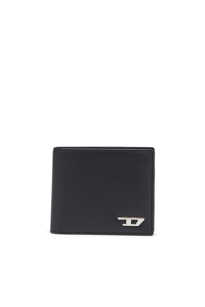 Diesel - BI FOLD COIN S, Herren Zweifach faltbare Geldbörse aus Leder mit Münzfach in Schwarz - 2