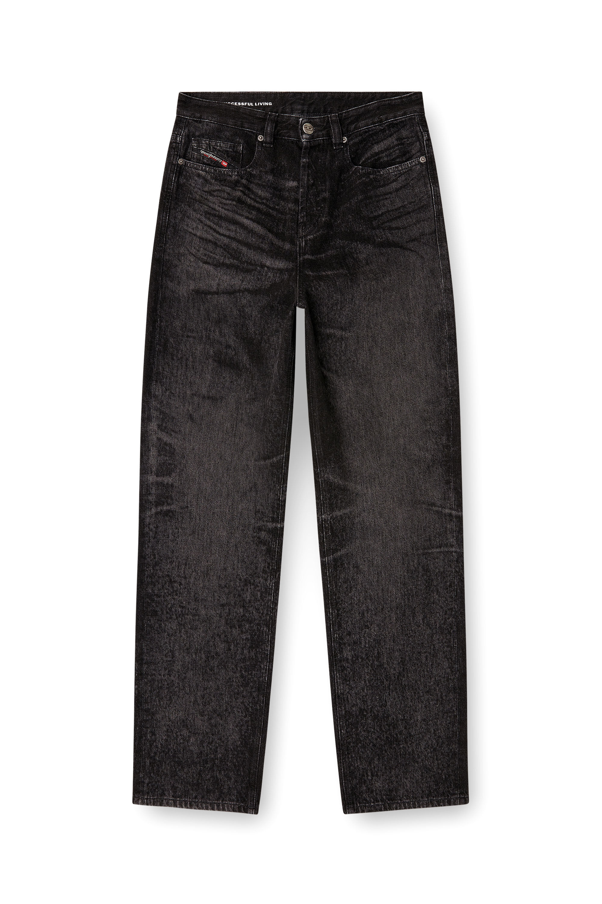 Diesel - Herren Relaxed Jeans 2001 D-Macro 007DB, Schwarz/Dunkelgrau - 2