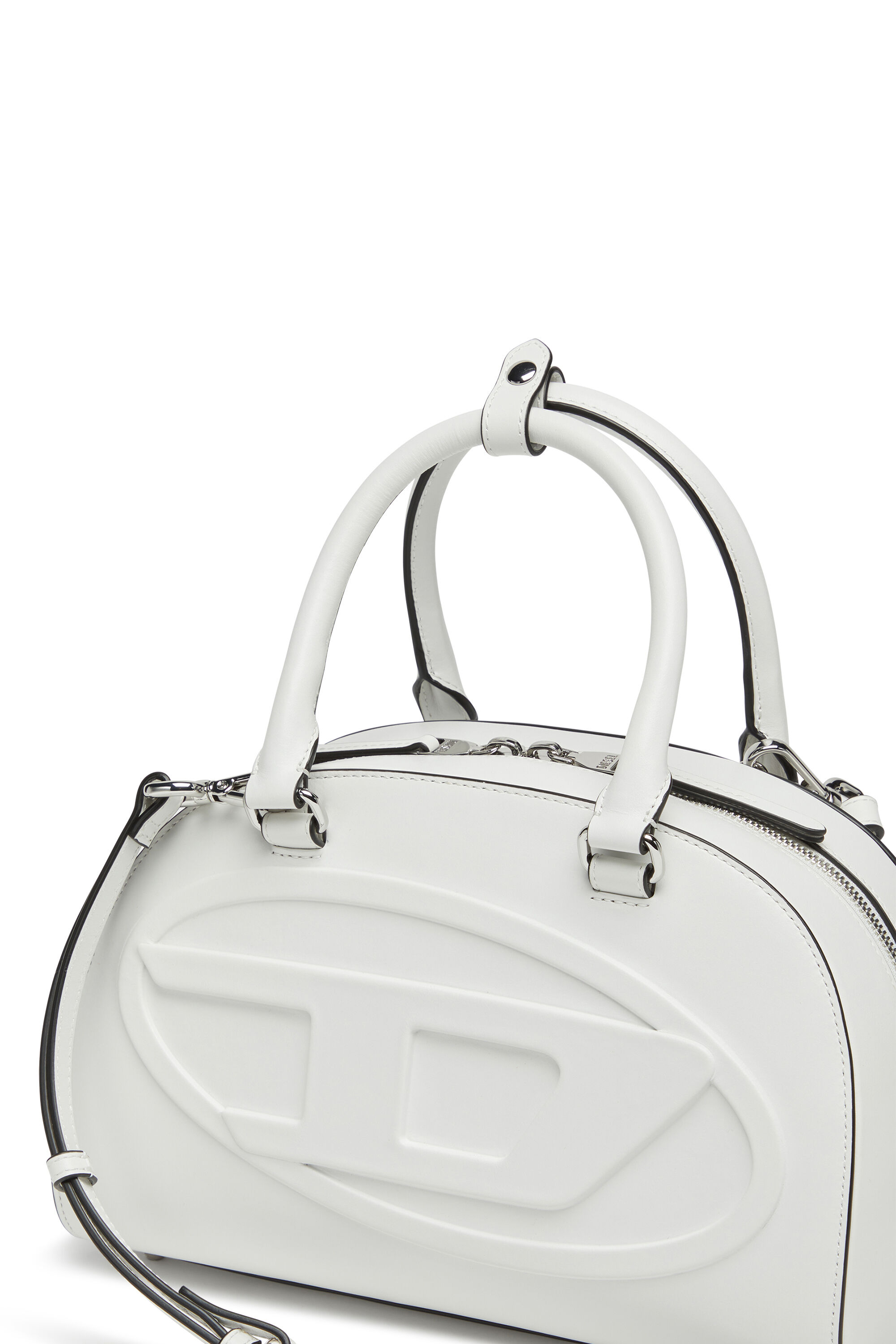 【DIESEL】1dr Dome Top Handle Women's 1DR Dome-Leather bowling bag | Black | Diesel
