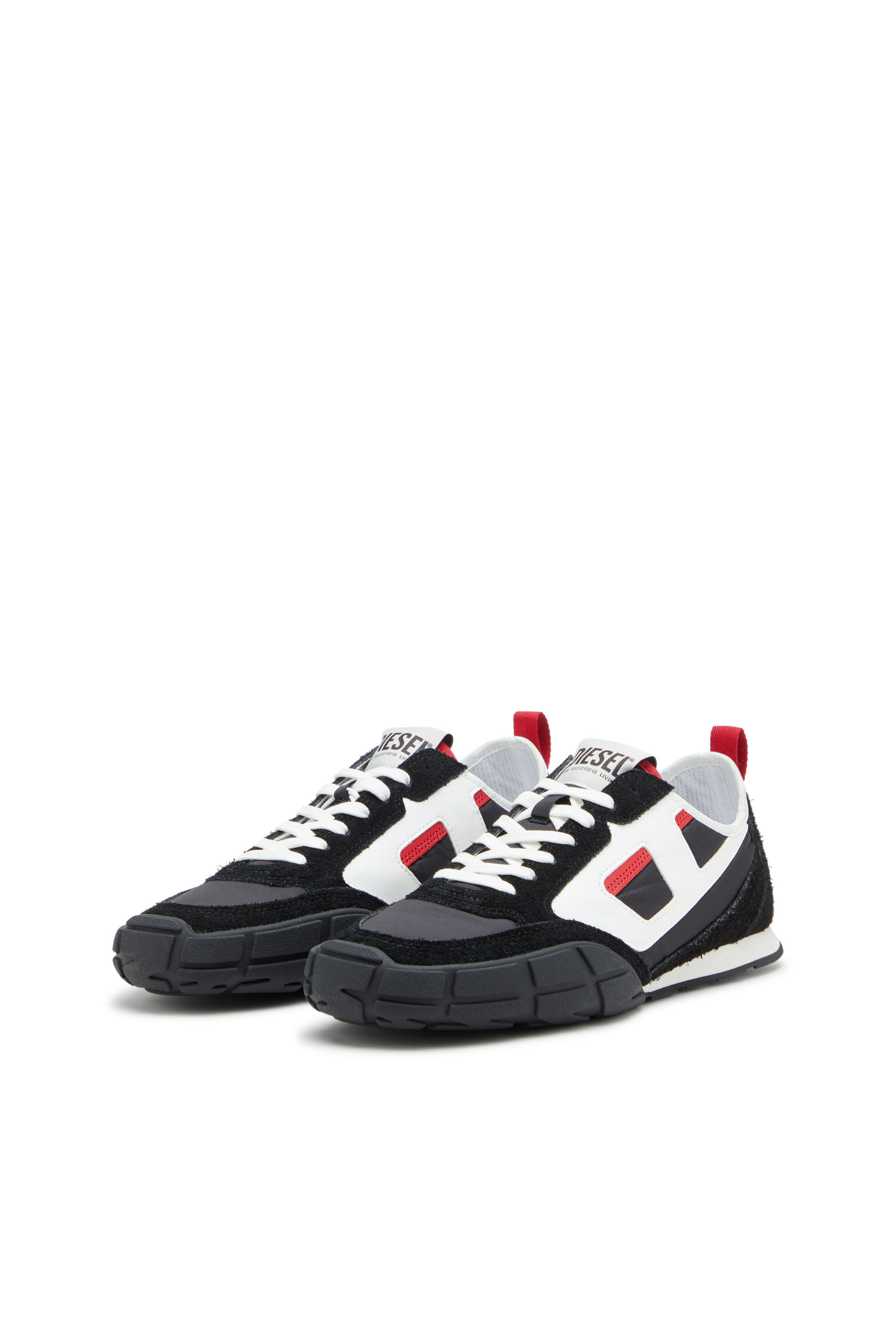 Diesel - S-PAGODHA LOW, Herren Sneakers aus Leder, Wildleder und Ripstop in null - 8