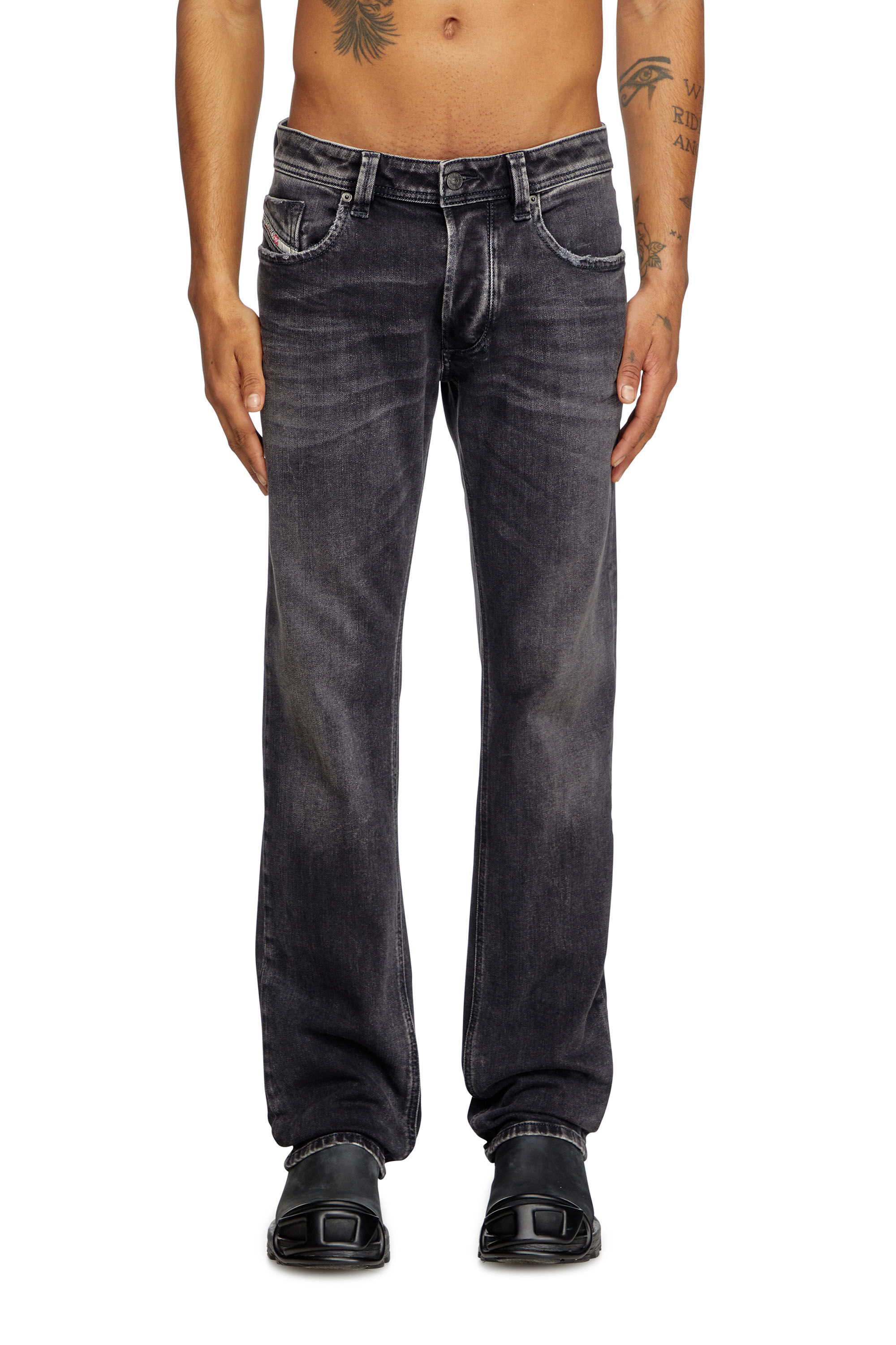 Diesel - Herren Regular Jeans 1985 Larkee 09K51, Schwarz/Dunkelgrau - 3