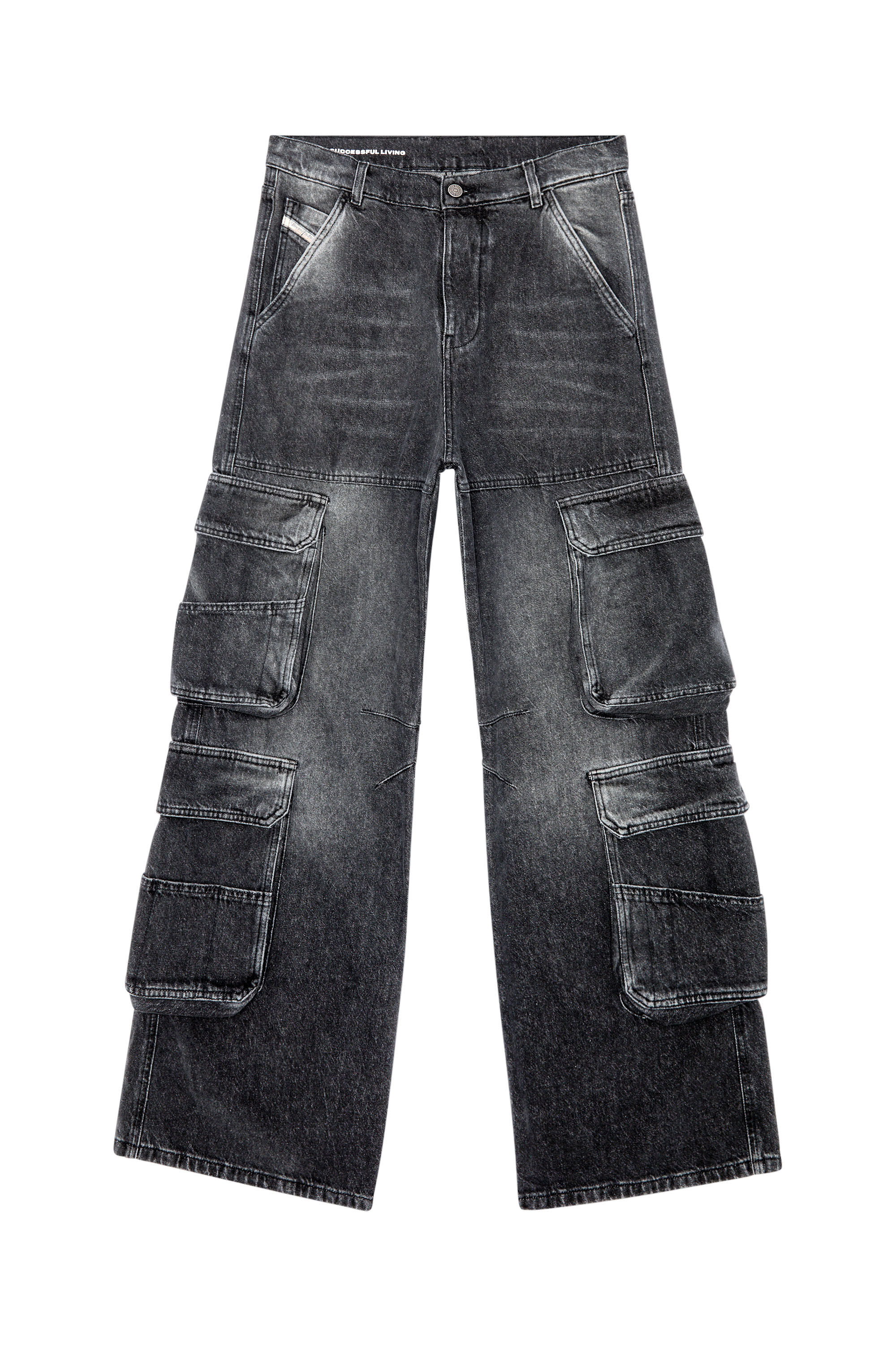 Diesel - Straight Jeans 1996 D-Sire 0HLAA, Schwarz/Dunkelgrau - Image 2