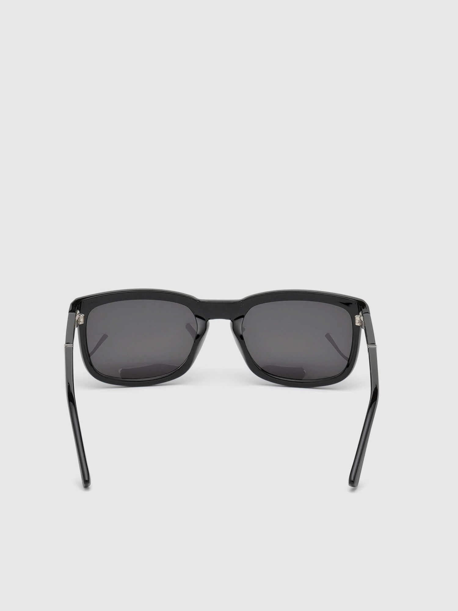 Diesel - DL0262, Unisex Eckige Sonnenbrille mit abgeschrägtem Detail in Schwarz - 4