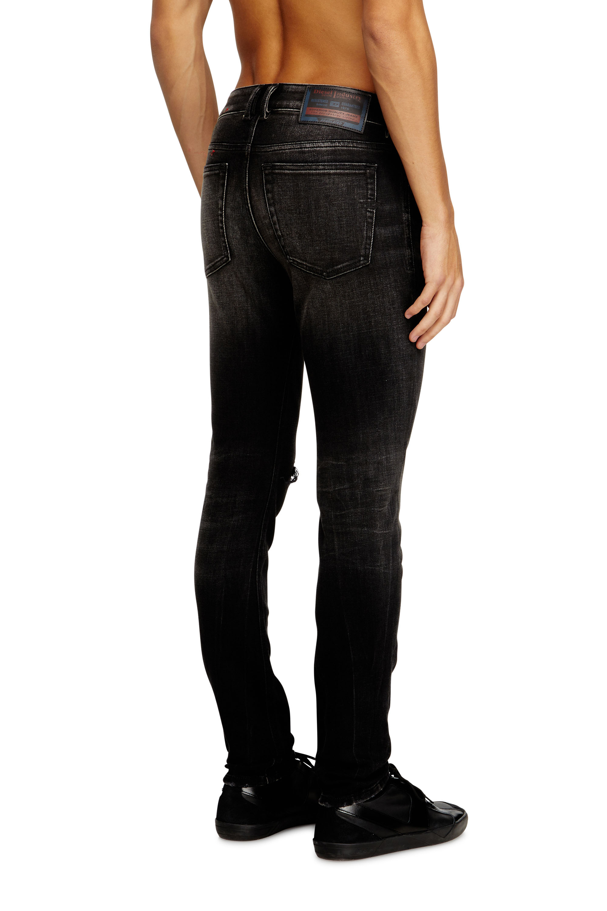 Skinny Jeans 1979 Sleenker 09N19, Schwarz/Dunkelgrau Diesel - Herren Skinny Jeans 1979 Sleenker 09N19, Schwarz/Dunkelgrau - 4
