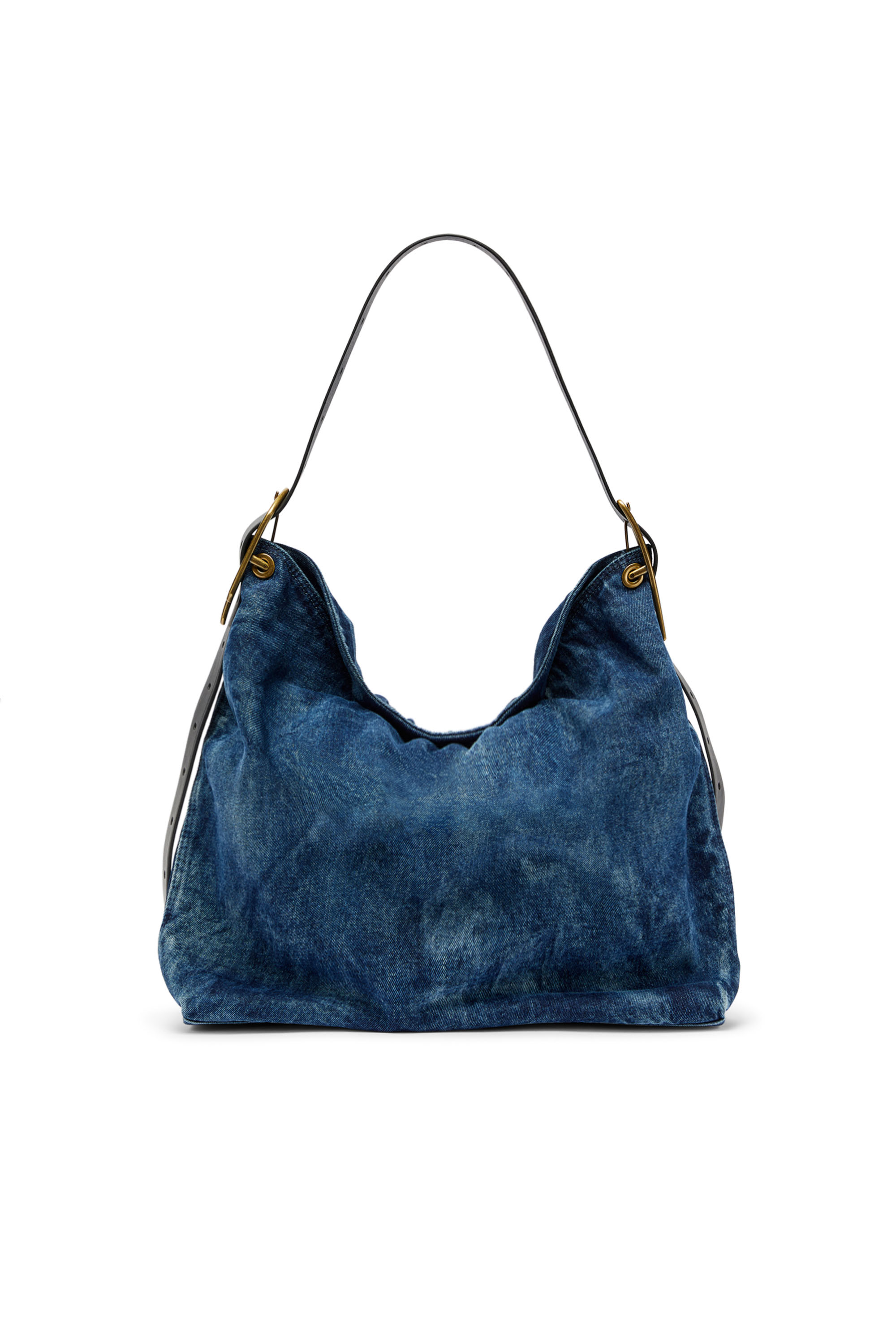 Diesel - D-LINE HOBO L, Damen D-Line-Denim Hobo-Tasche in Mittelblau - 2