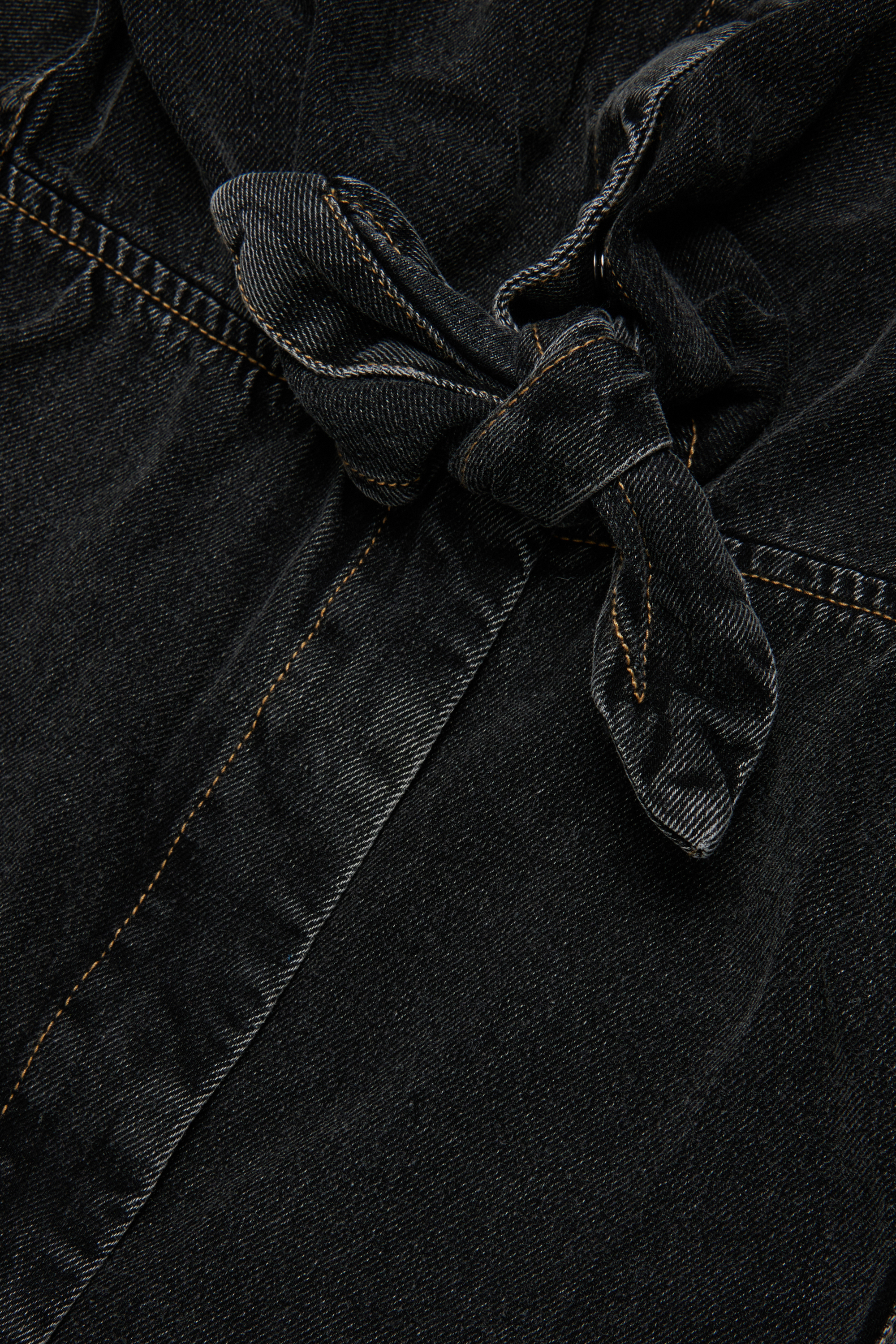 Diesel - DESUSY, Damen Jeanskleid aus Denim mit Tailleng&uuml;rtel in Schwarz/Dunkelgrau - 4