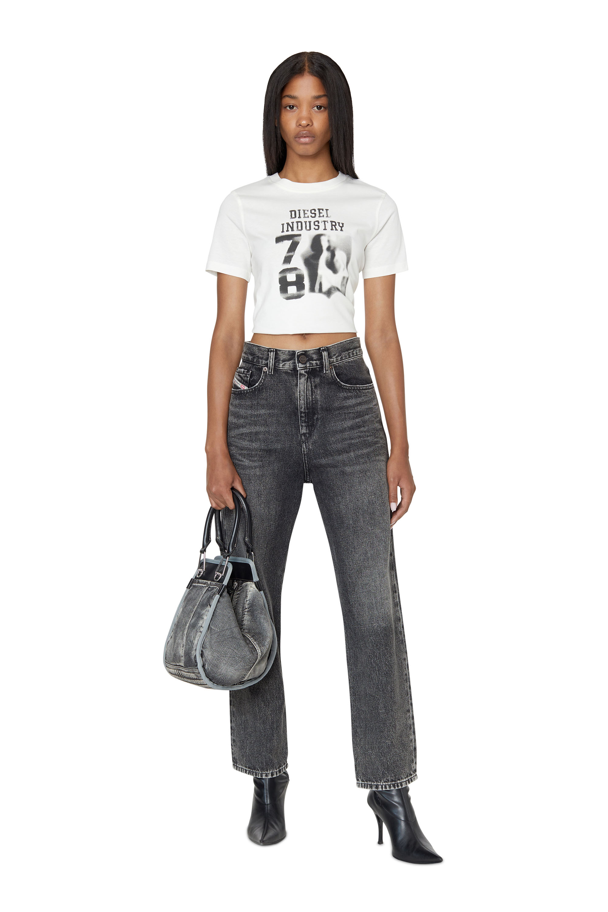 Diesel - 2016 D-Air 007C4 Boyfriend Jeans, Schwarz/Dunkelgrau - Image 5