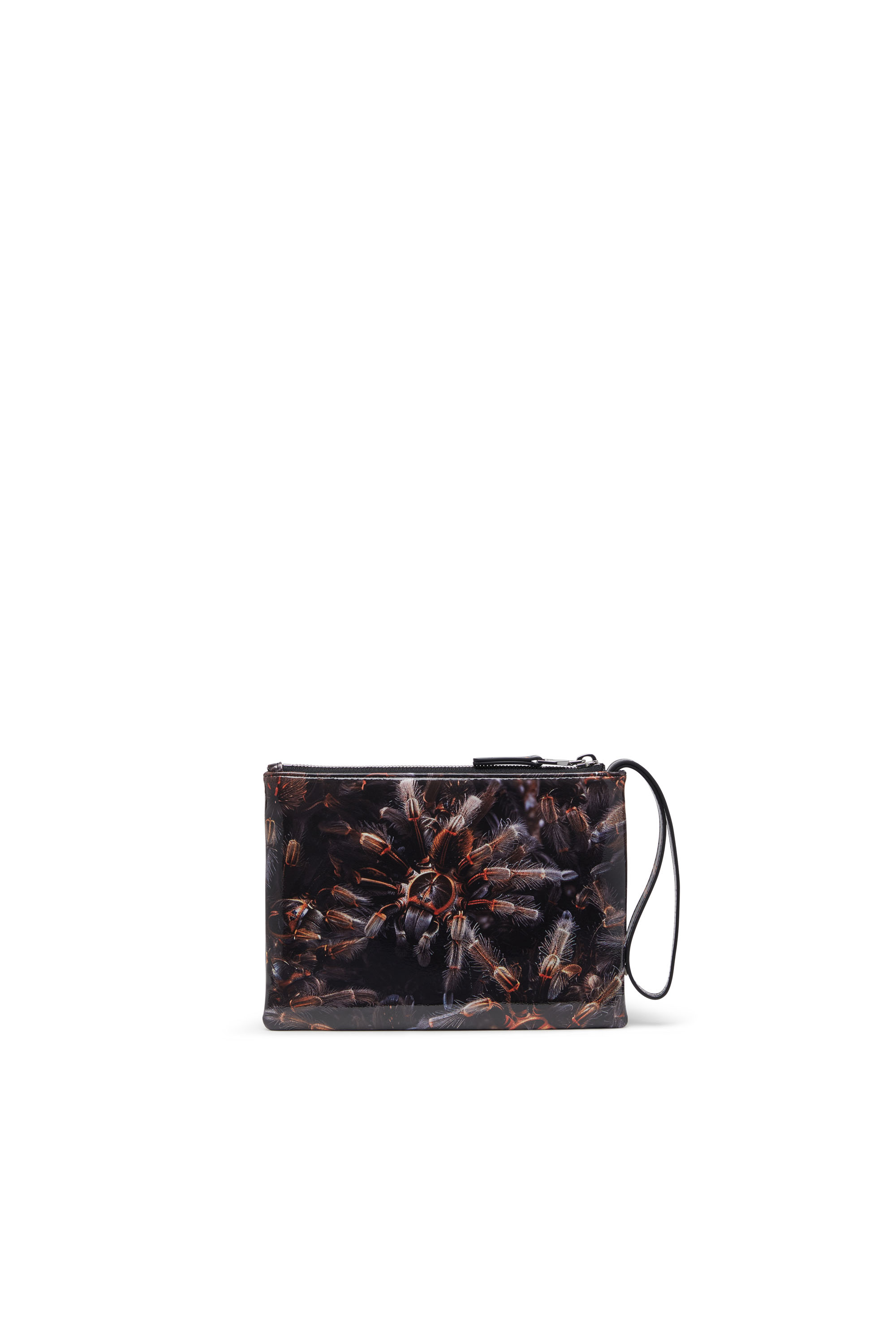 Diesel - PLAY POUCH II, Damen Pouch aus bedrucktem glänzendem PU in Schwarz - 2