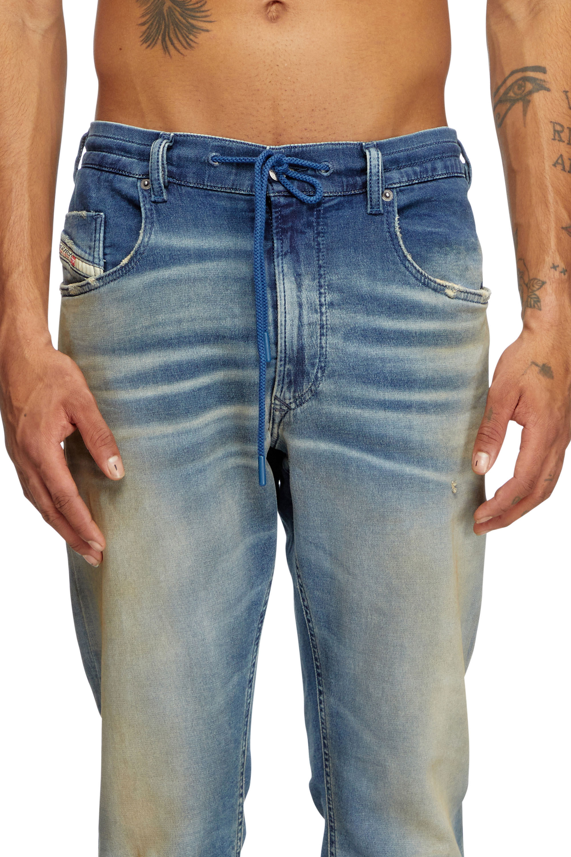 Diesel - Herren Regular 2030 D-Krooley Joggjeans® 068PQ, Mittelblau - 4