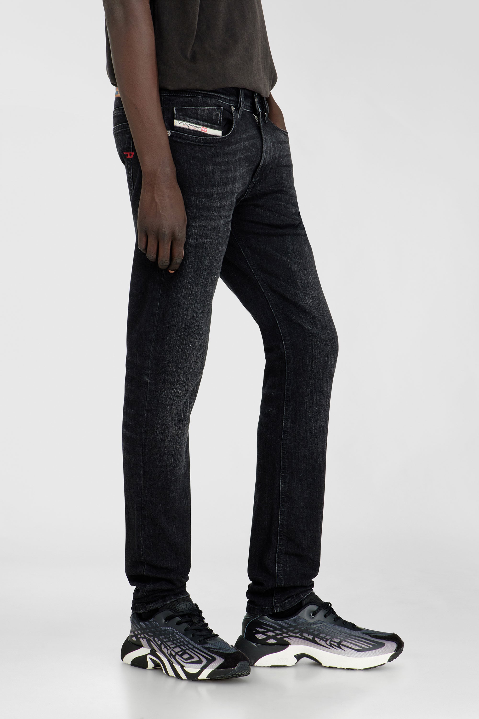 Diesel - Herren Skinny Jeans 1979 Sleenker 0GRDA, Schwarz/Dunkelgrau - 7