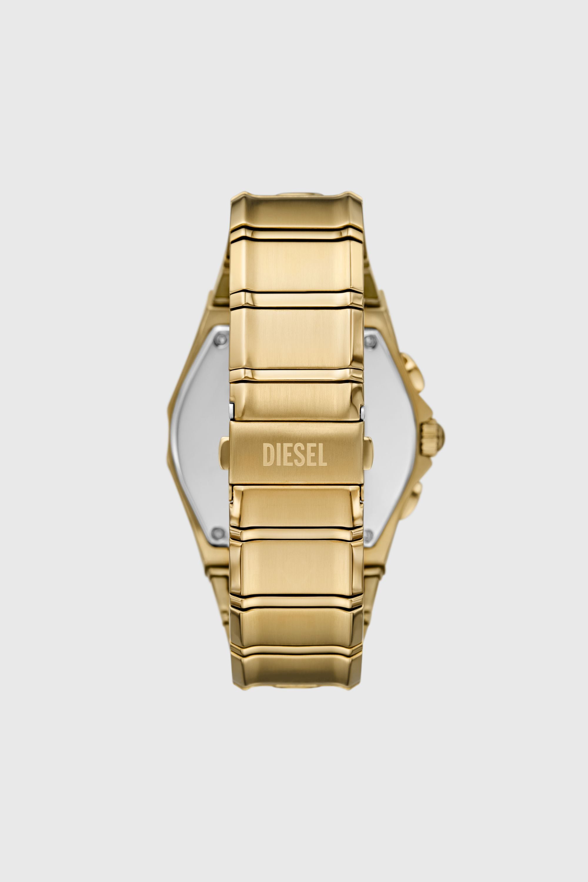Diesel - DZ4695 WATCH, Man's D-Curve gold-tone stainless steel watch in Gold - 2