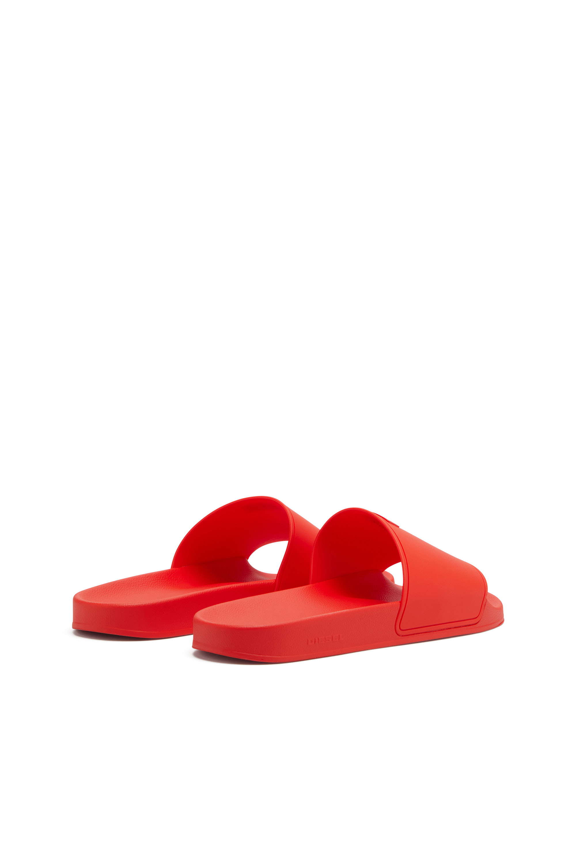 Diesel - SA-SWIM, Herren Sa-Swim-Pool-Slides aus Gummi mit D-Logo in Rot - 3