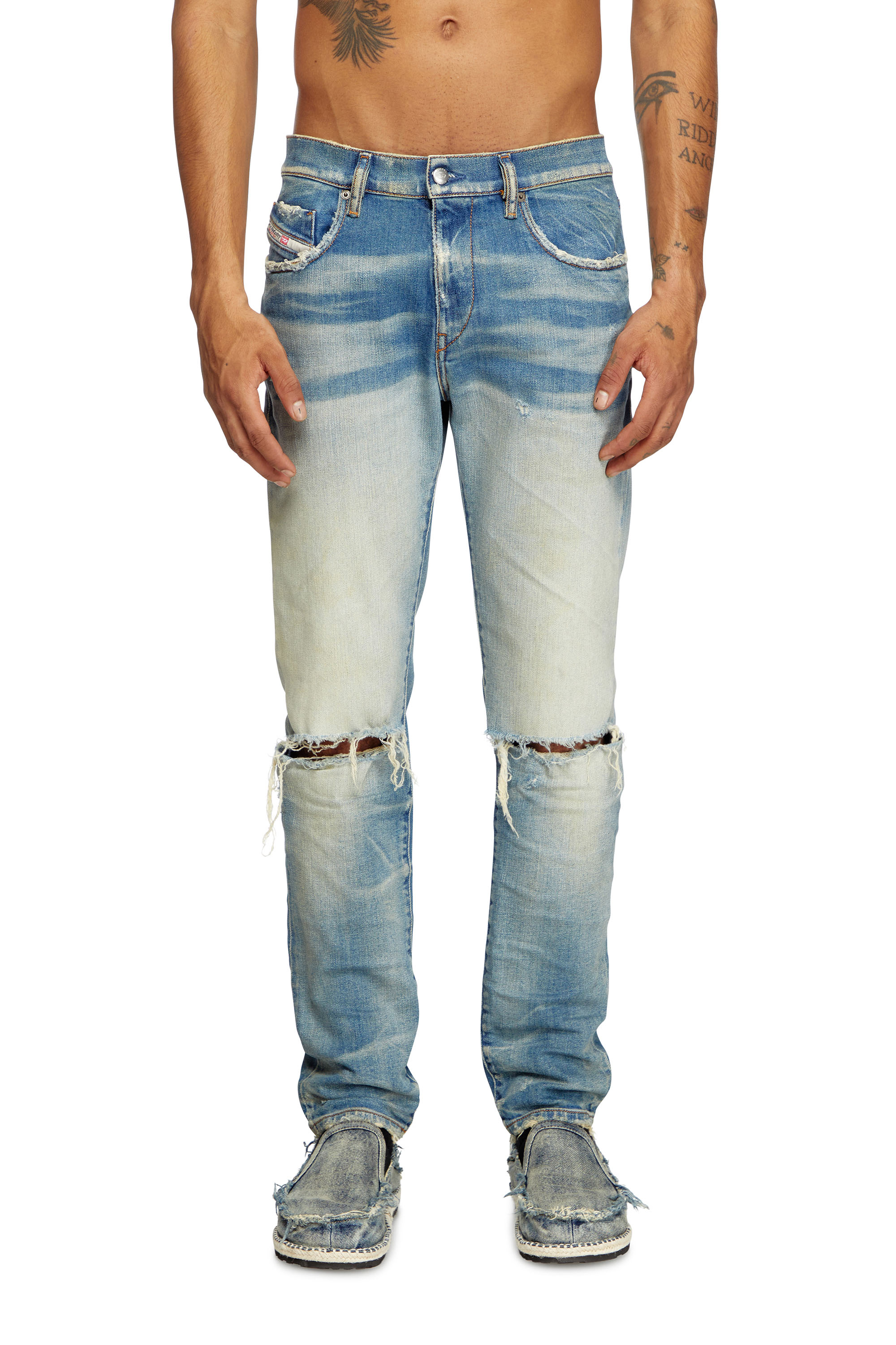 Diesel - Herren Slim Jeans 2019 D-Strukt 09L28, Mittelblau - 1