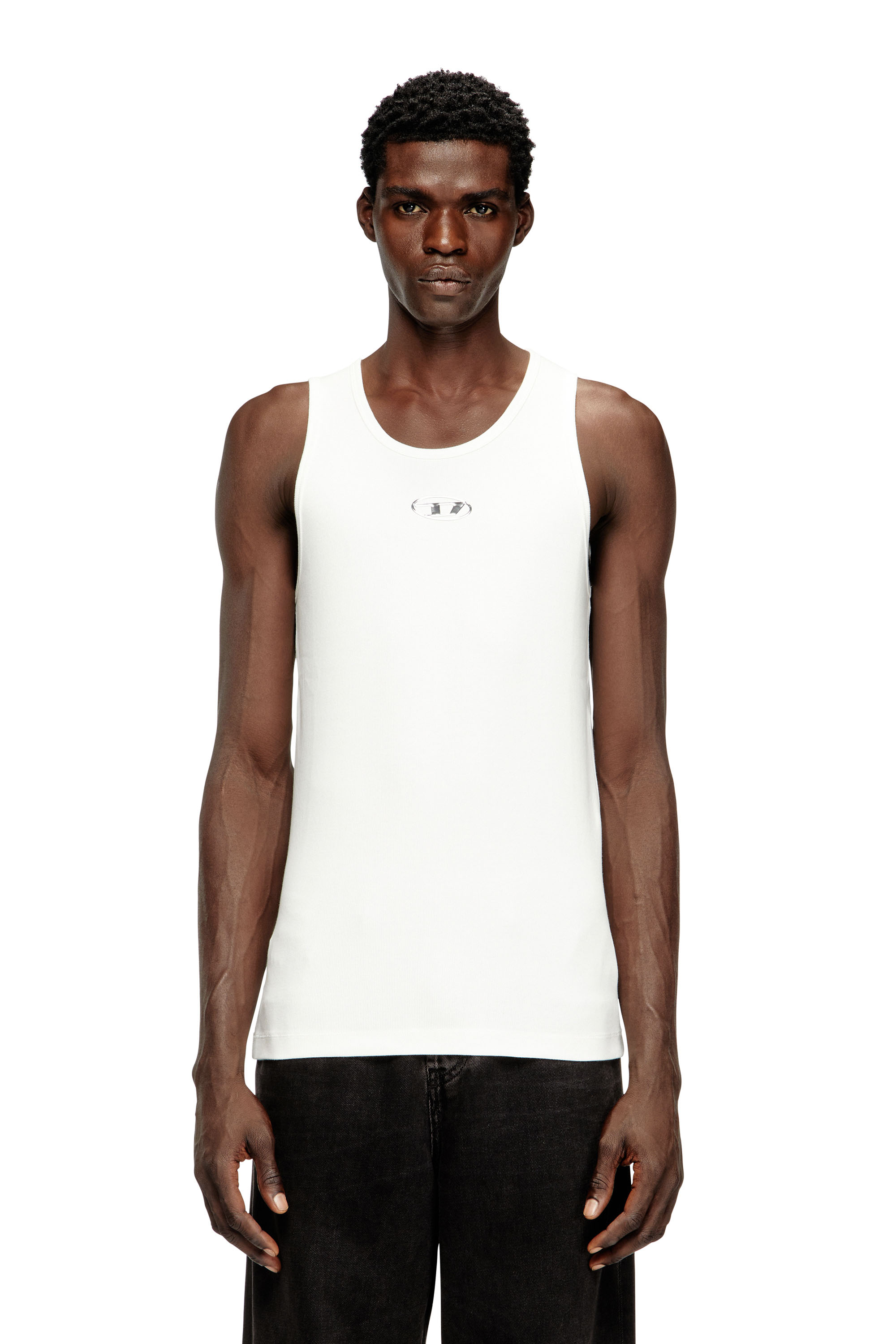 Diesel - T-LIFTY-IOD, Herren Baumwoll-Tanktop mit Logo in Weiß - 1