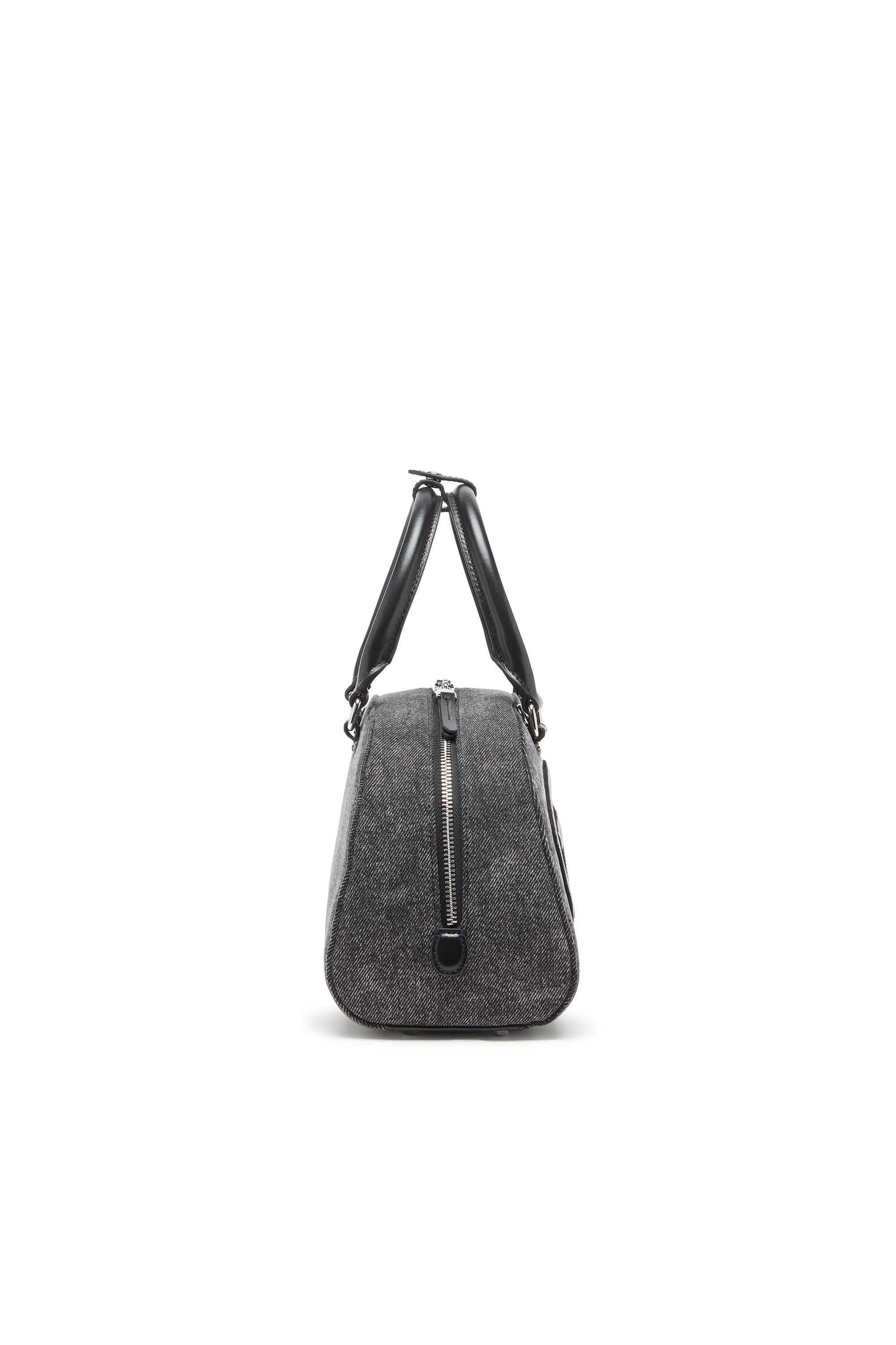 Diesel - 1DR DOME TOP HANDLE, Damen 1DR Dome-Bowlingtasche aus gewaschenem Denim in null - 4