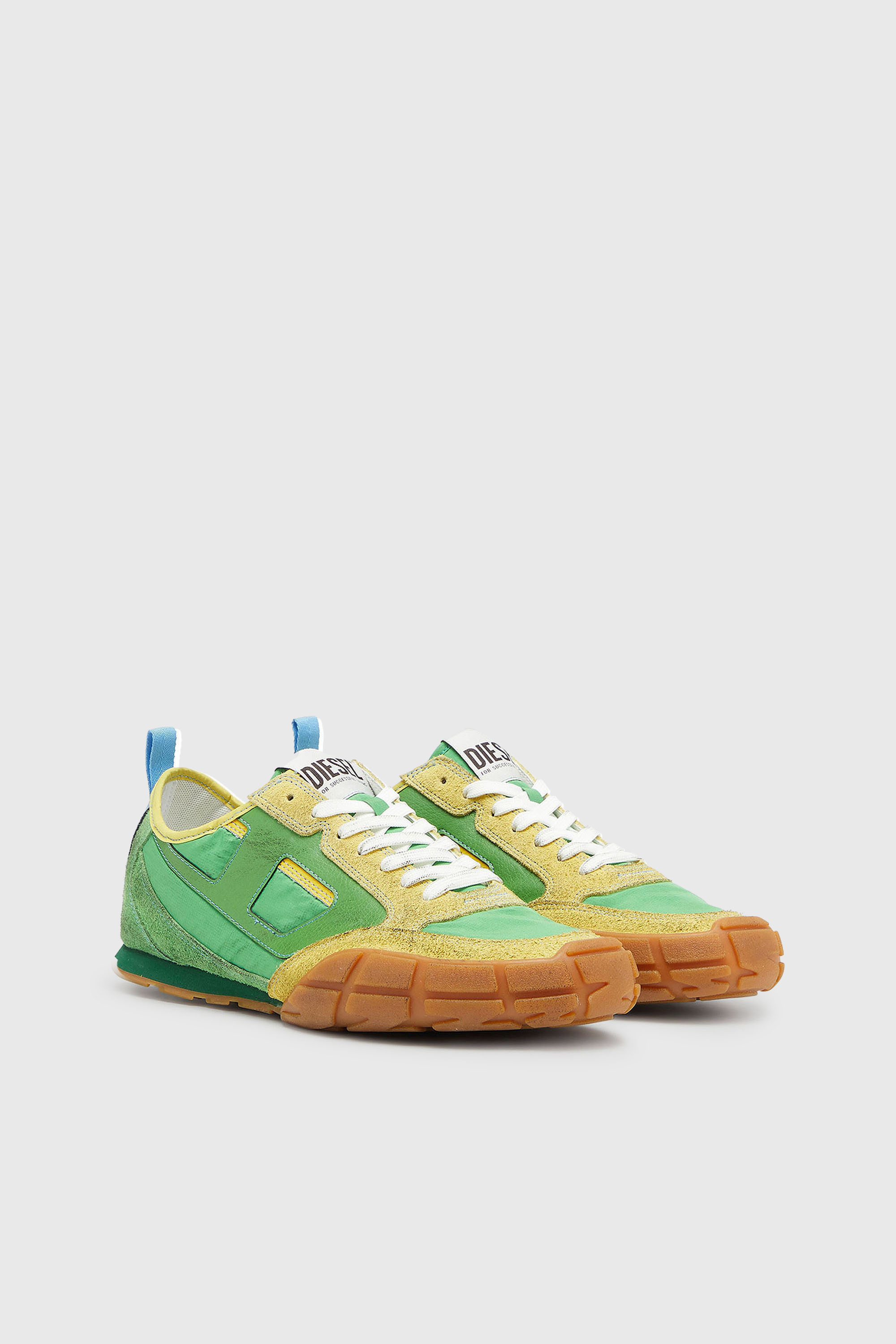 Diesel - S-PAGODHA LOW, Herren S-Pagodha &ndash; Sneakers aus Leder und Nylon in Gr&uuml;n - 2
