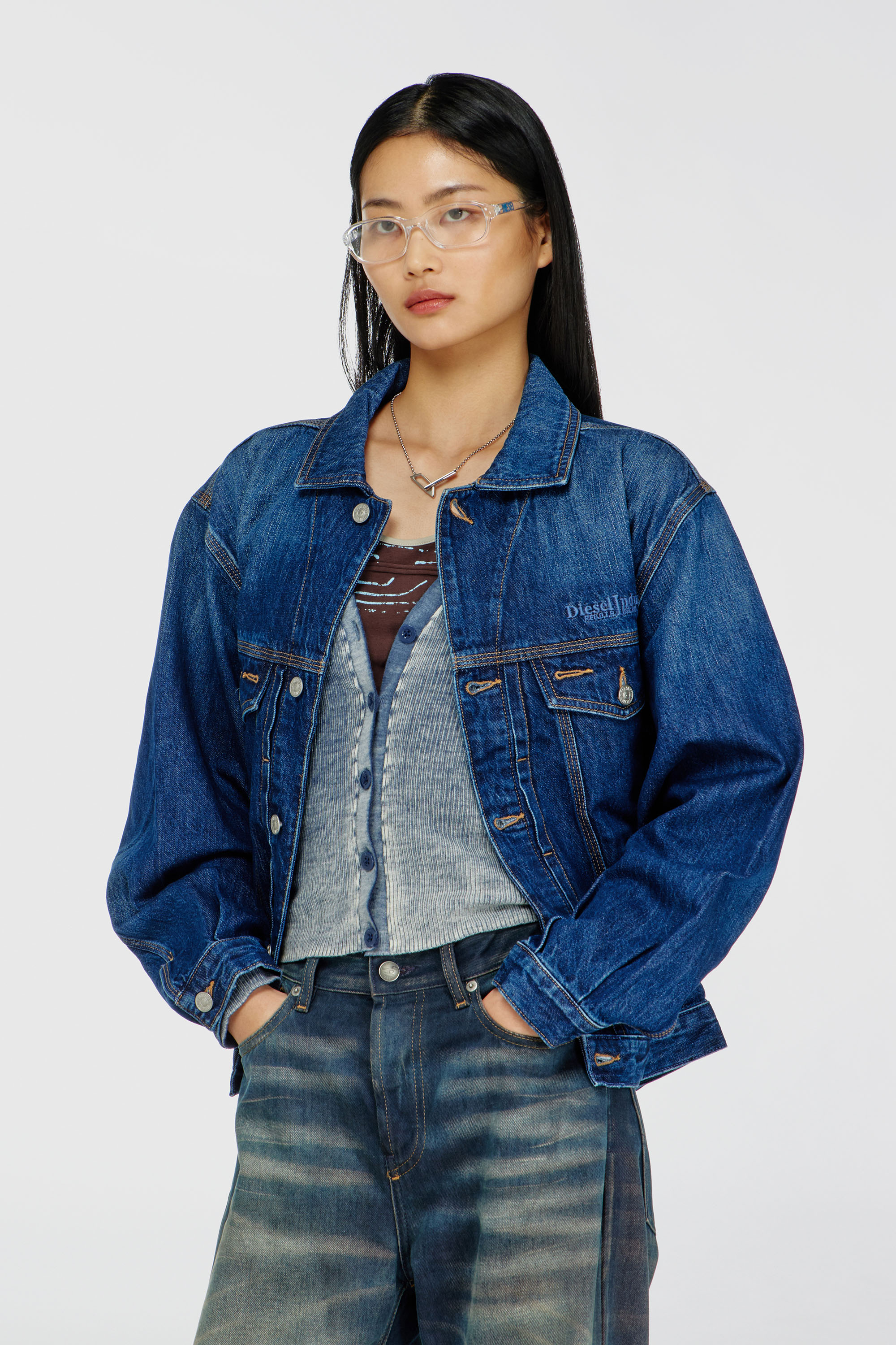 Trucker-Jacke aus Denim