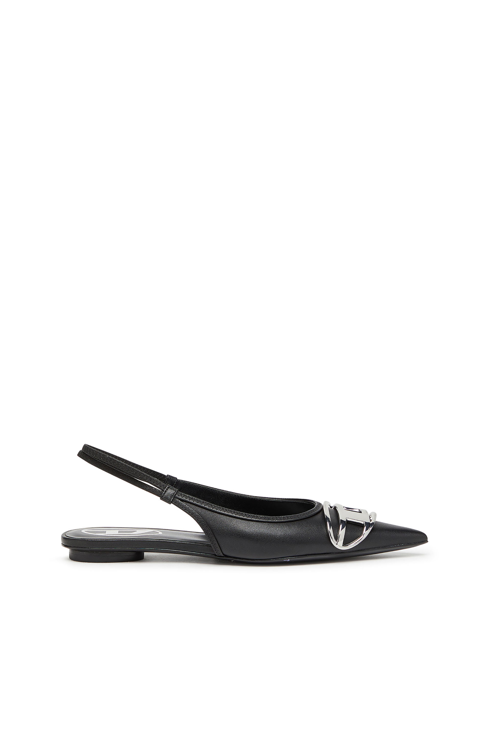 Diesel - D-VENUS SB BAL, Damen Flache Slingback-Schuhe aus Nappa-Leder in Schwarz - 1