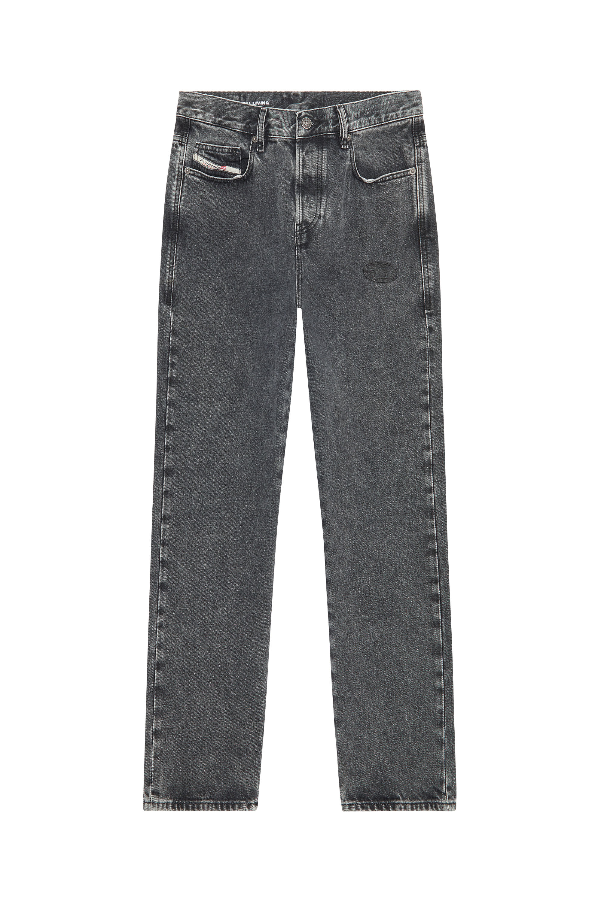 Diesel - 2020 D-Viker 007N4 Straight Jeans, Schwarz/Dunkelgrau - Image 5