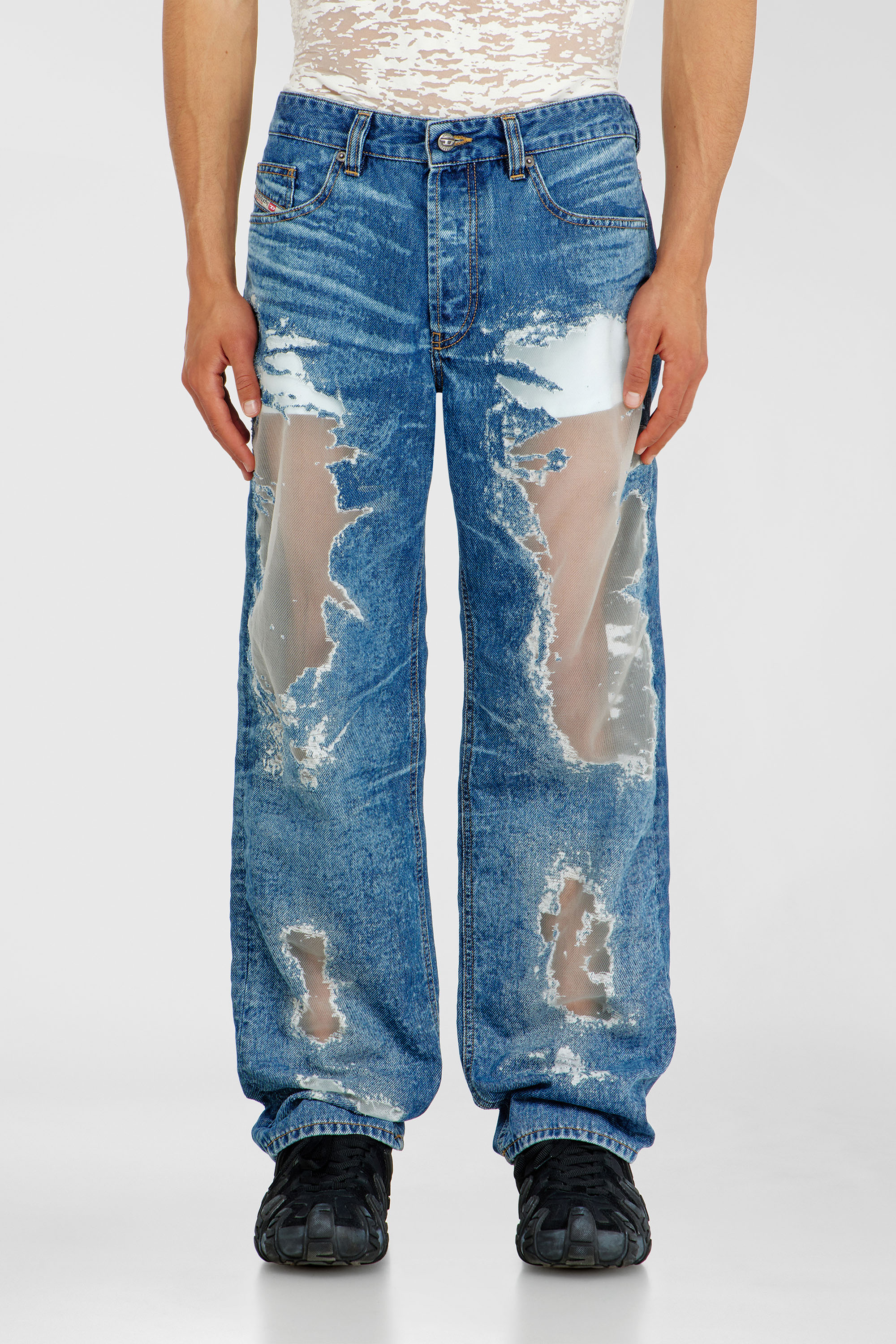 Diesel - Herren Regular Jeans 2024 D-Macs 068ZH, Mittelblau - 2