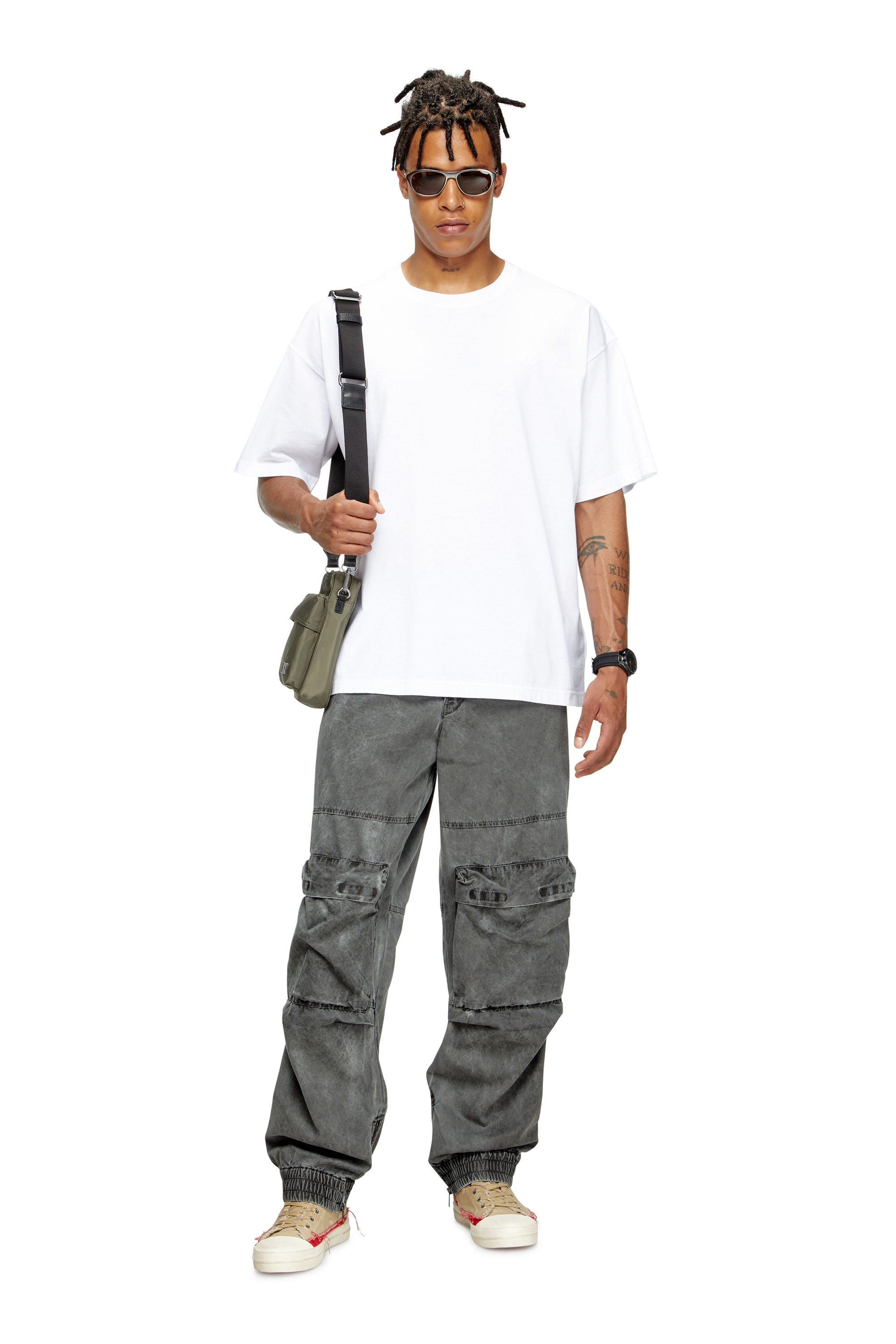 Diesel - T-BOXT-T24, Herren T-Shirt mit Oval D-Logo in Weiß - 1