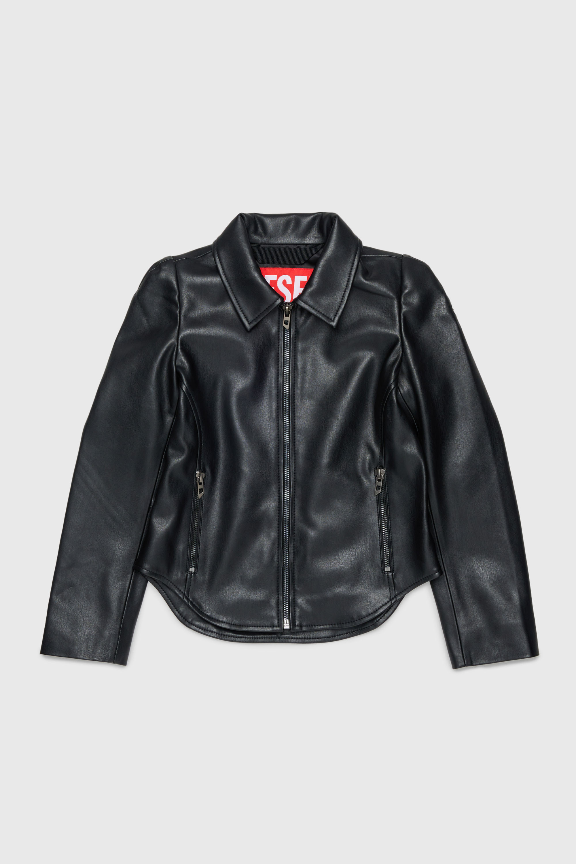 Diesel - JENNY, Damen Overshirt aus beschichtetem Gewebe in Schwarz - 1