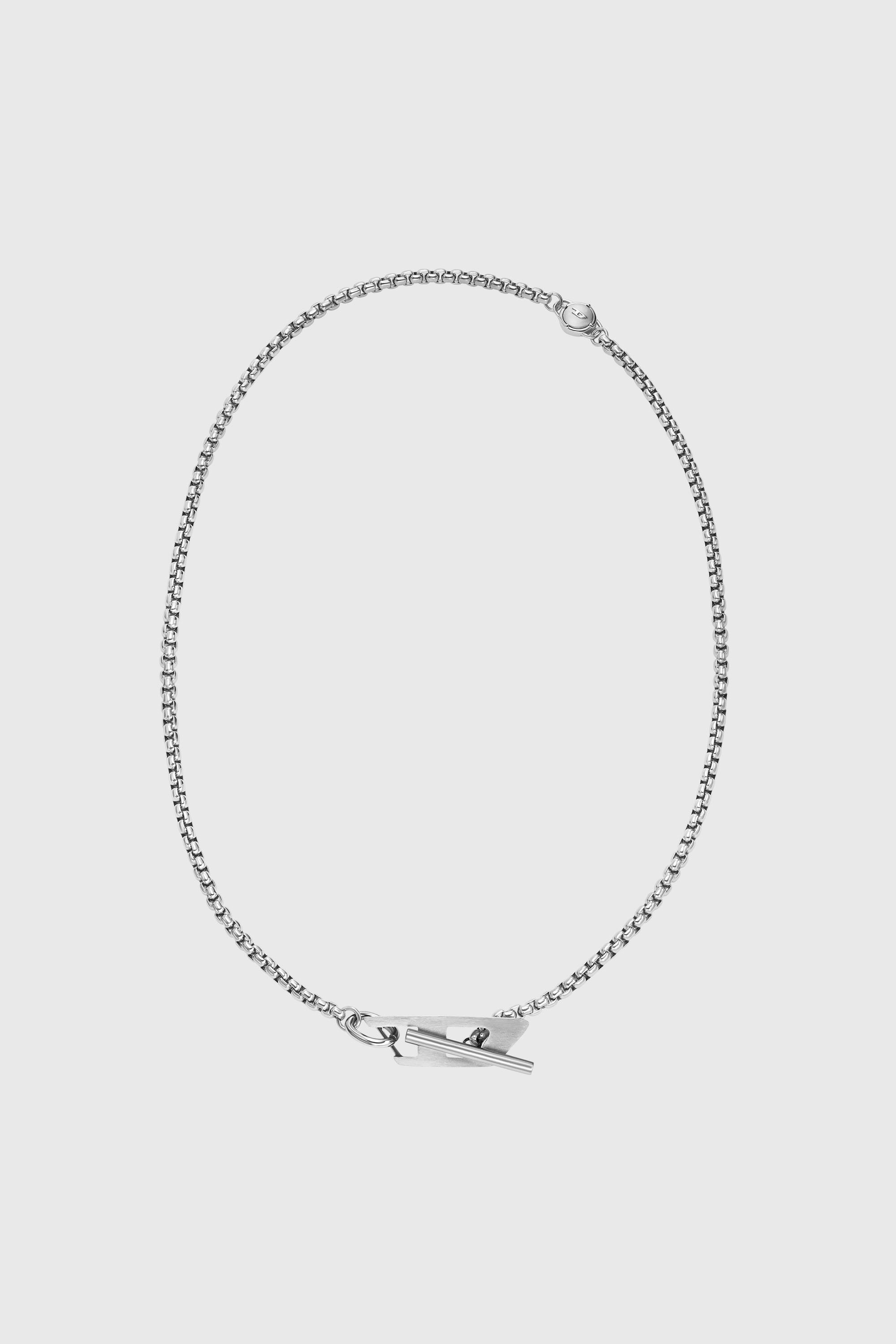 Diesel - DX1477, Unisex's Stainless steel chain necklace in Silver - 1