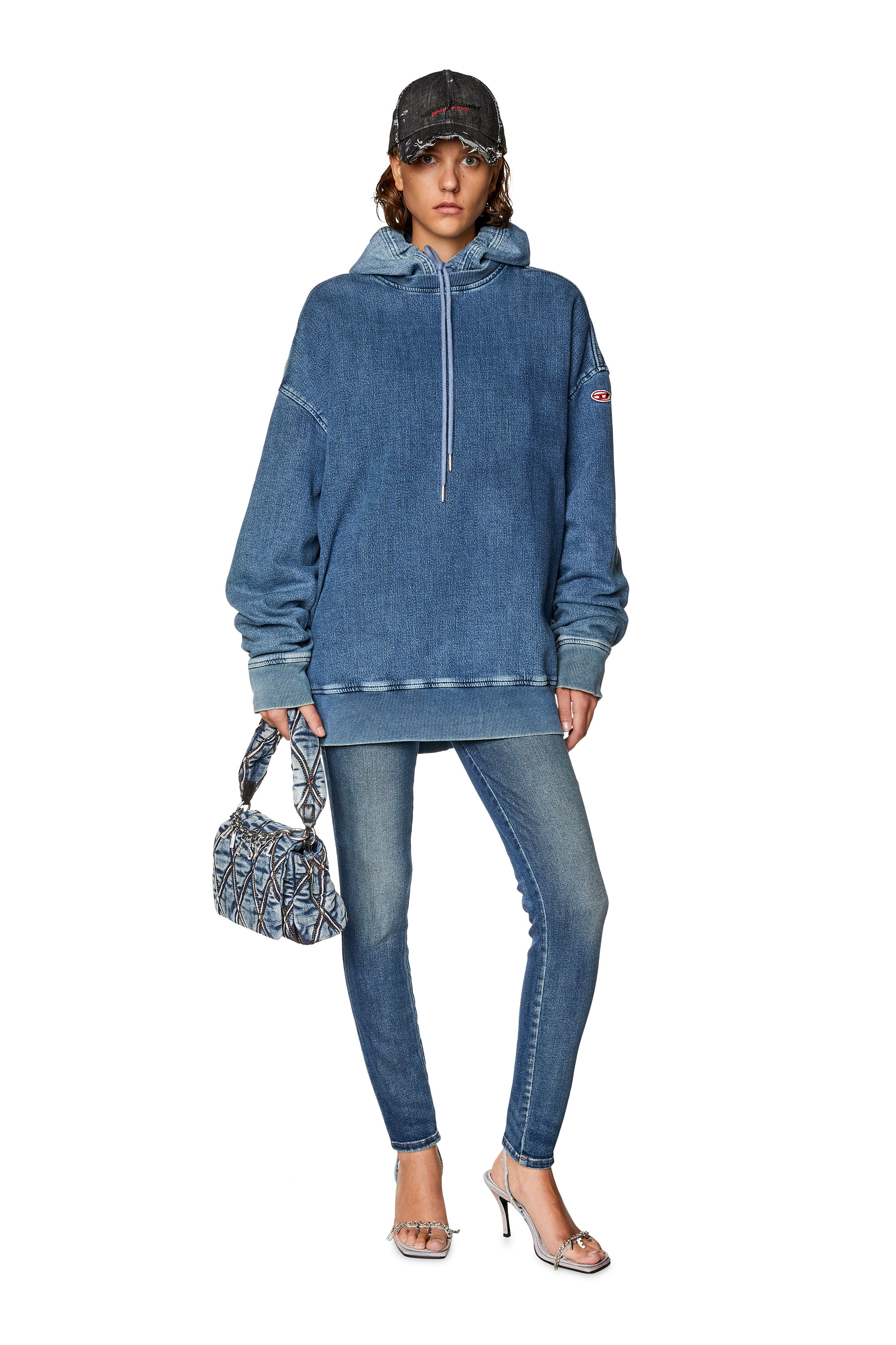 Diesel - Super skinny Jeans 2017 Slandy 09G13, Dunkelblau - Image 4