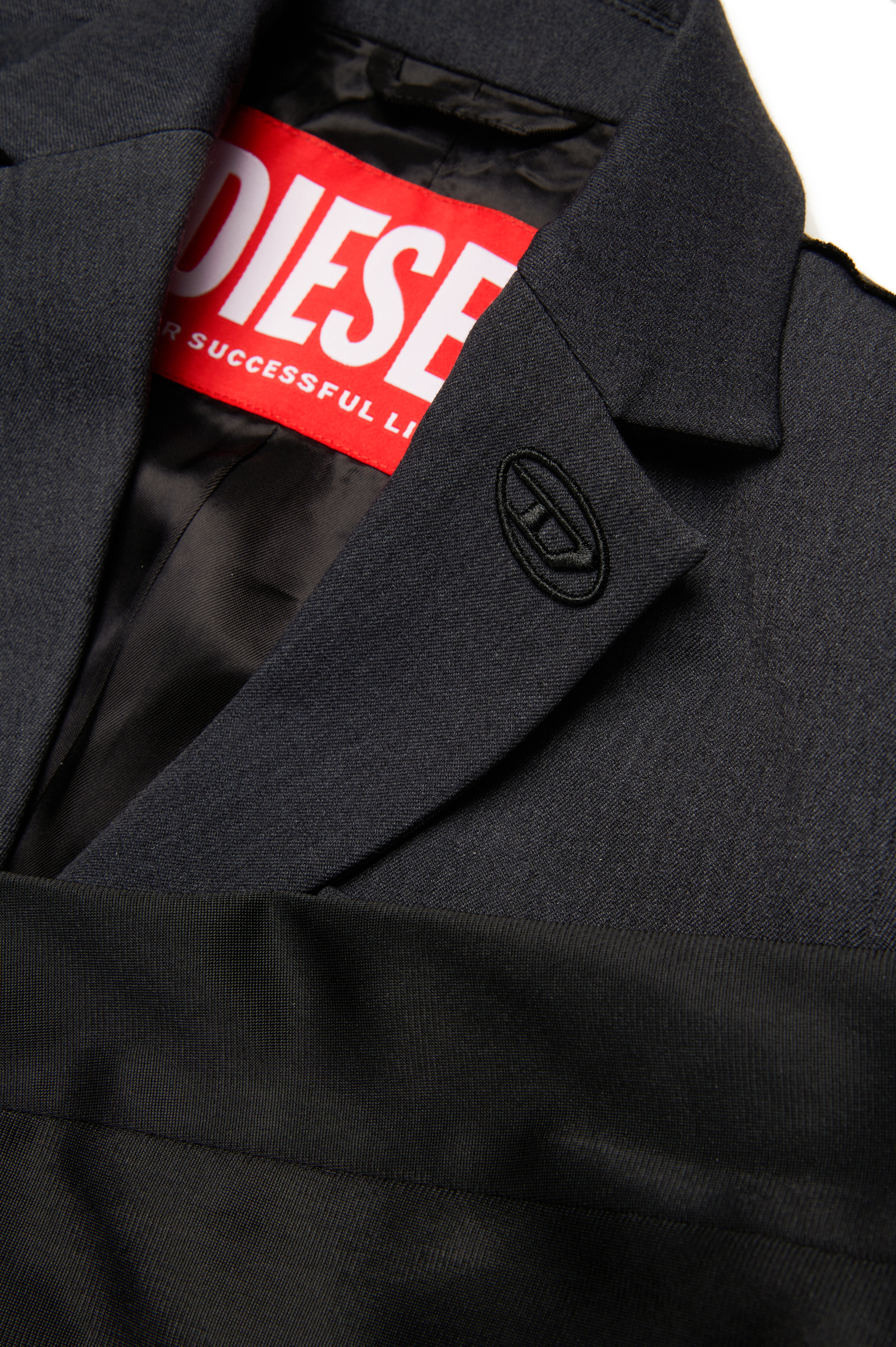 Diesel - JWIRE, Herren Anzugjacke aus Materialmix in Schwarz - 4