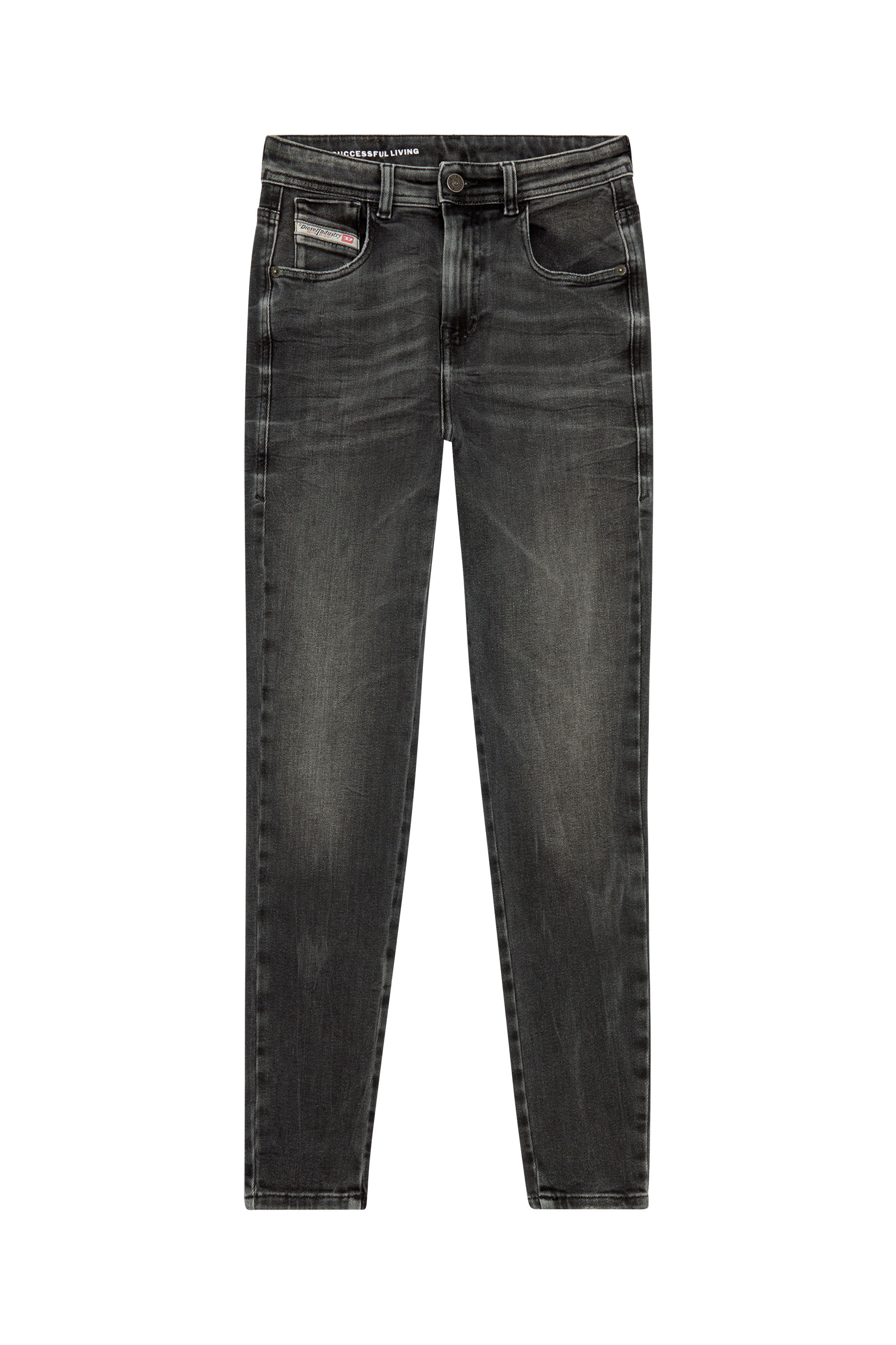Diesel - Super skinny Jeans 1984 Slandy-High 09H87, Black/Dark grey - Image 3