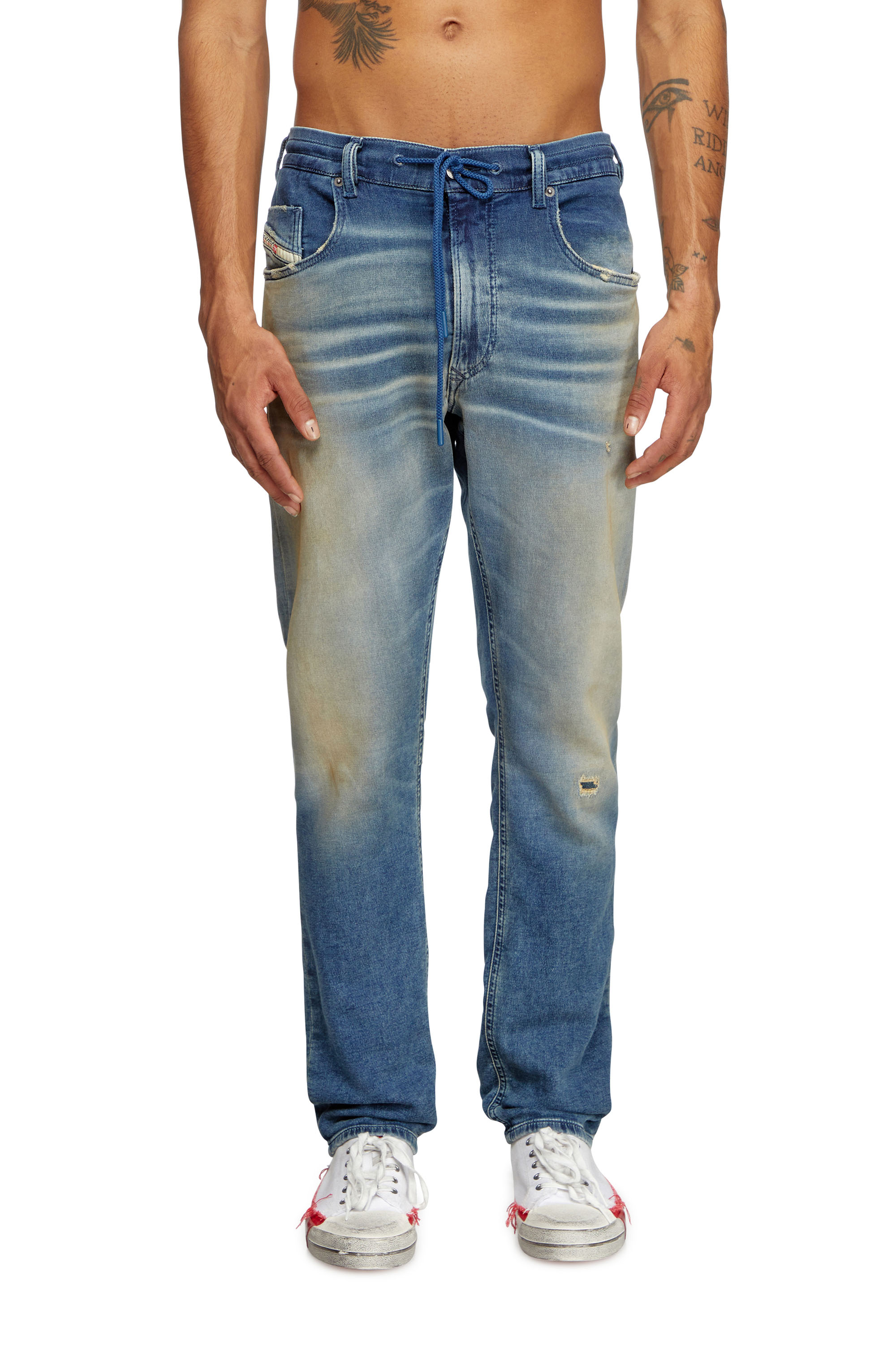 Diesel - Herren Regular 2030 D-Krooley Joggjeans® 068PQ, Mittelblau - 2