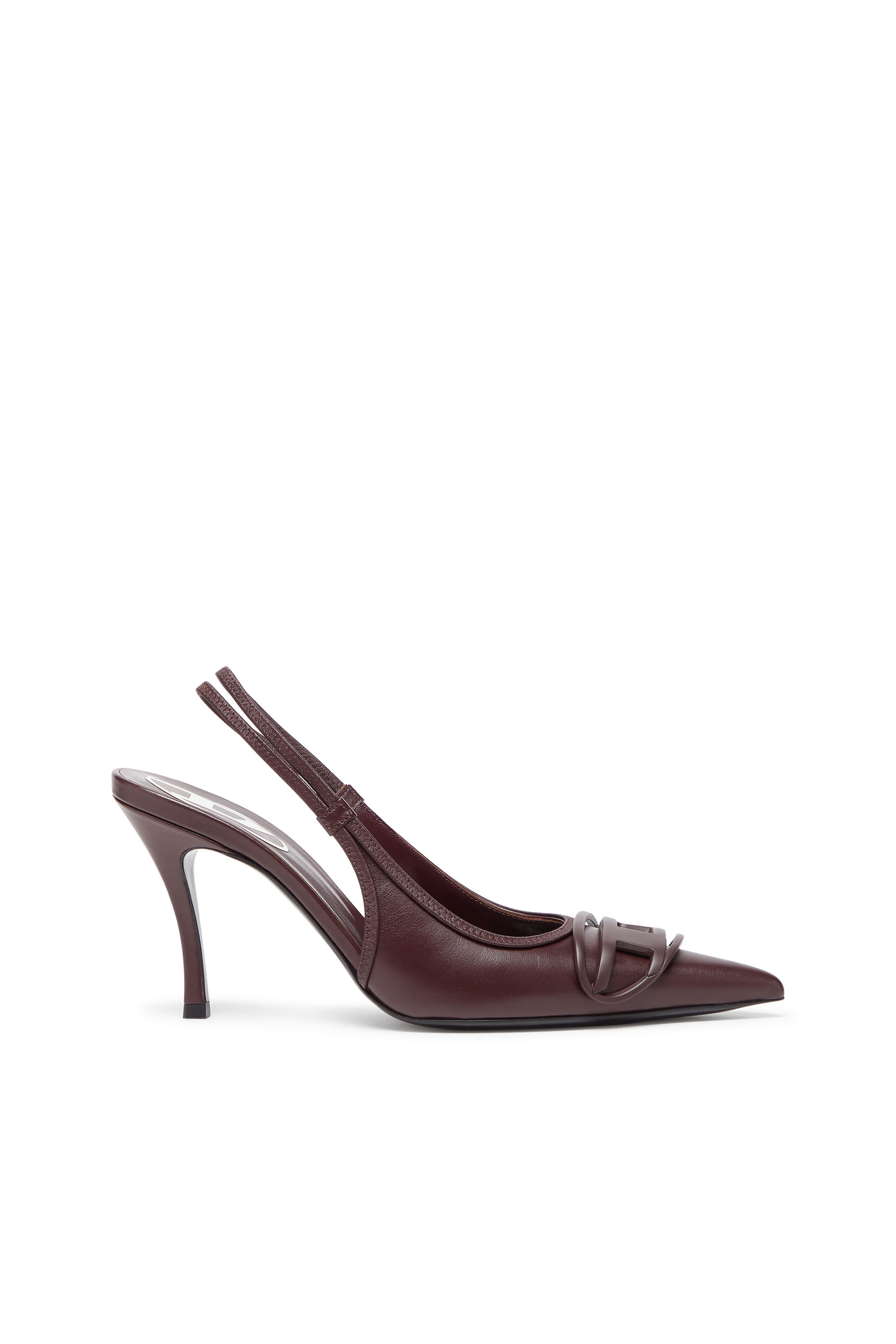 Diesel - D-VENUS SB, Damen D-Venus-Burgunderrote Slingback-Pumps aus Nappaleder in Burgunderrot - 1