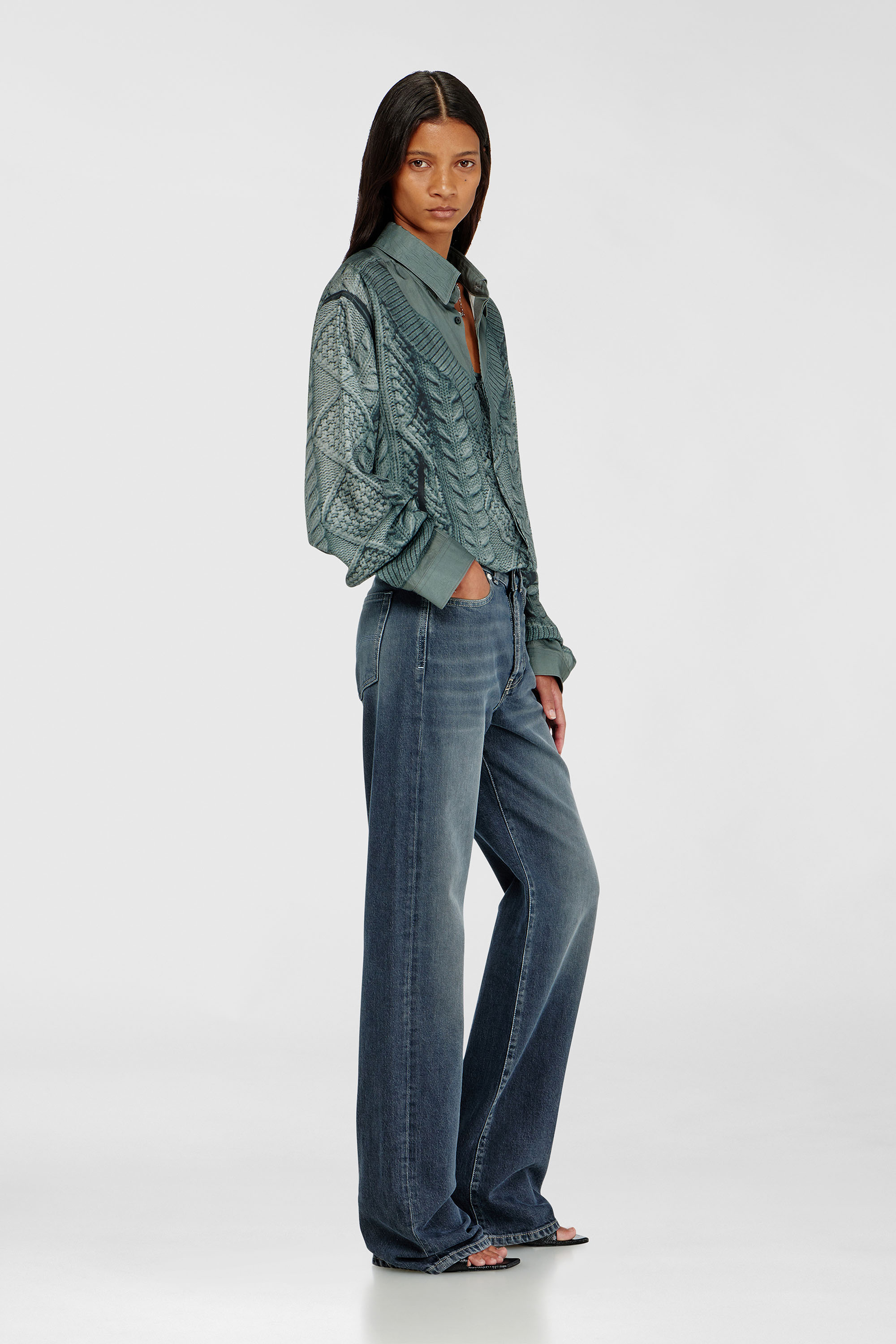 Diesel - Damen Regular Jeans 1971 D-Sent 007EI, Dunkelblau - 2