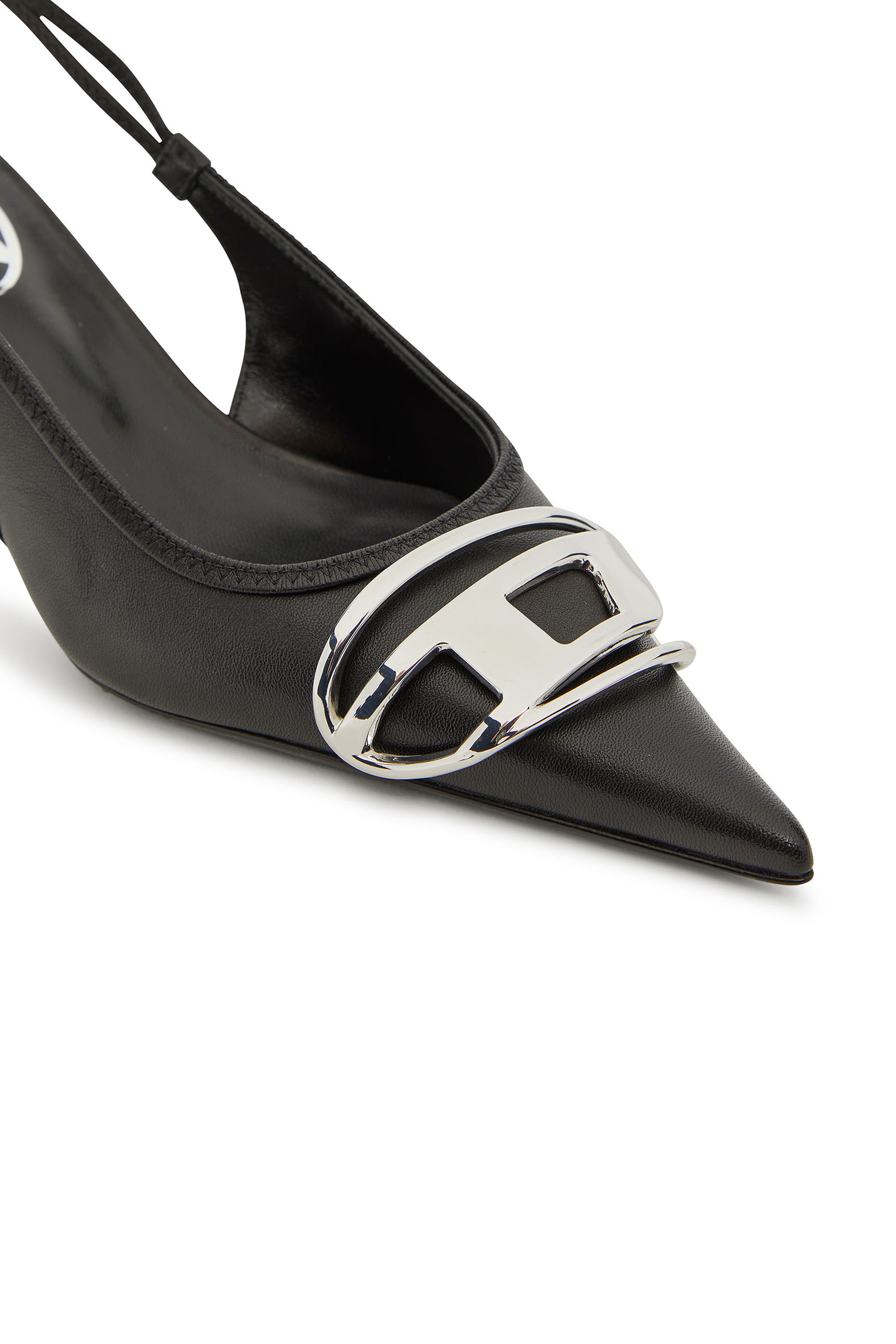 Diesel - D-VENUS SB 40, Damen Slingback-Pumps aus Nappa-Leder in Schwarz - 4